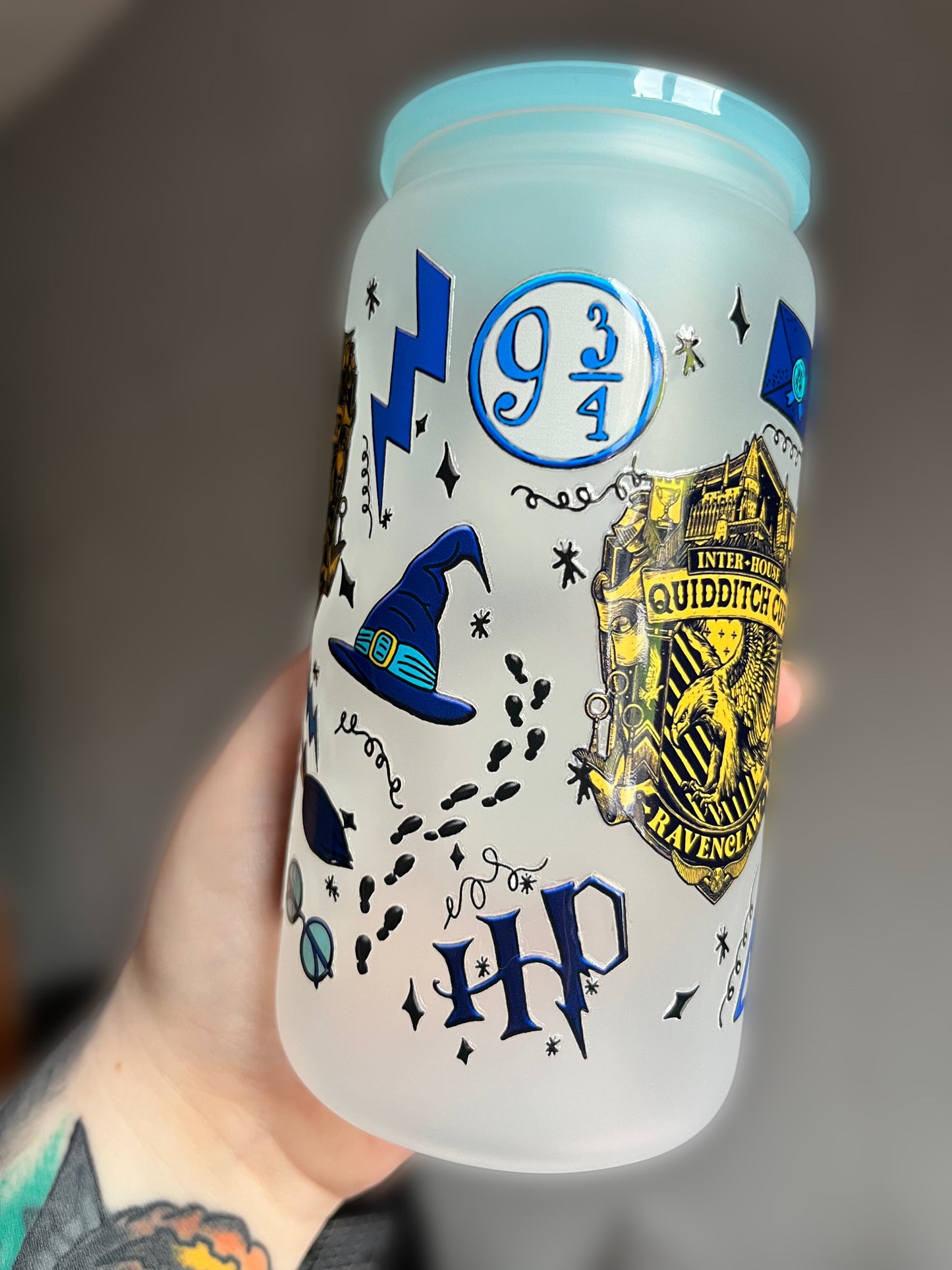 Ravenclaw Harry Potter Glass Cup - Preorder