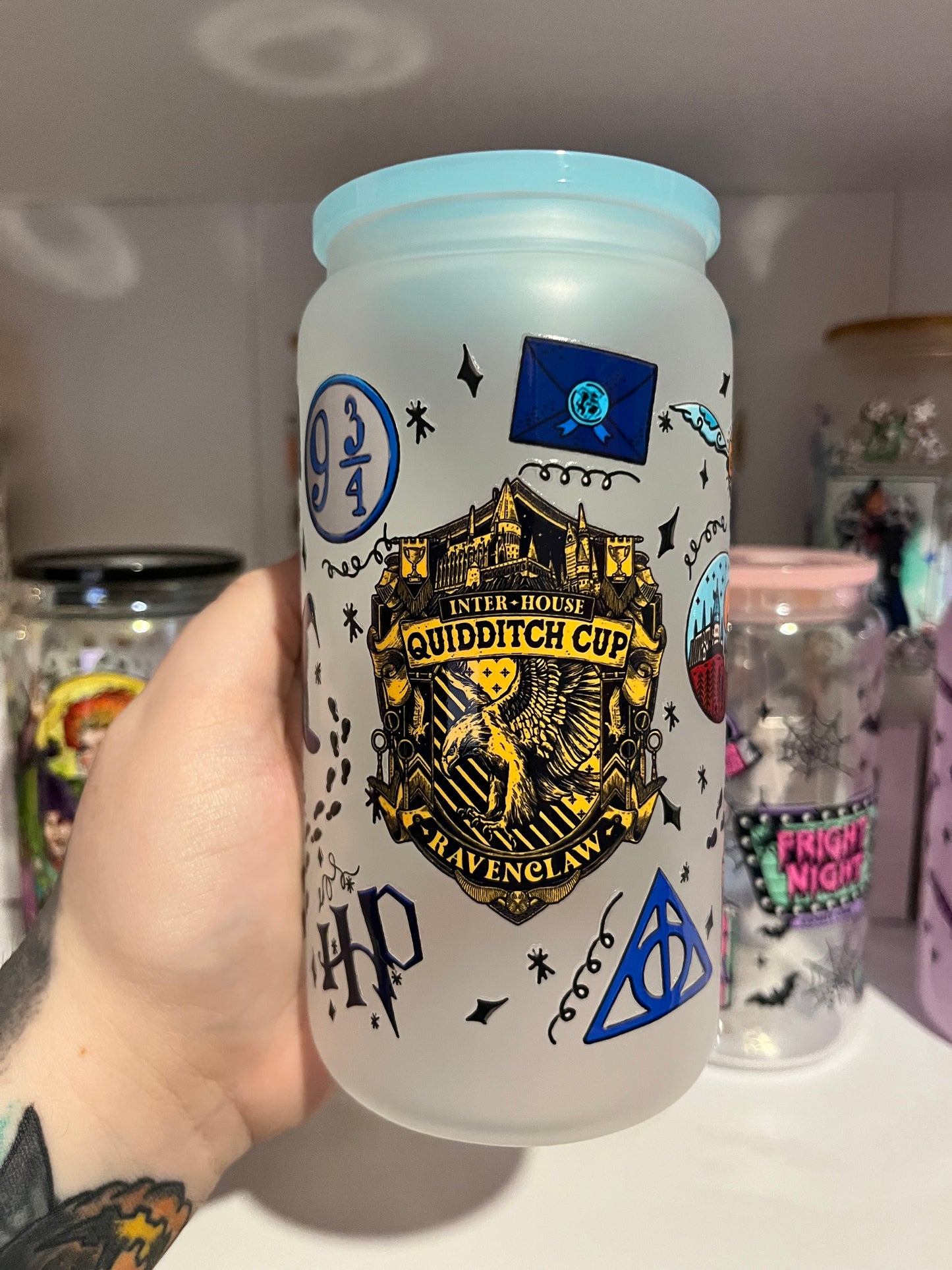 Ravenclaw Harry Potter Glass Cup - Preorder