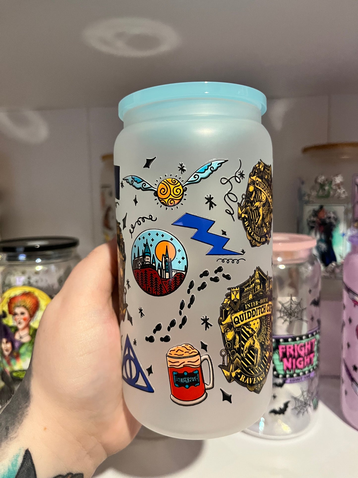 Ravenclaw Harry Potter Glass Cup - Preorder