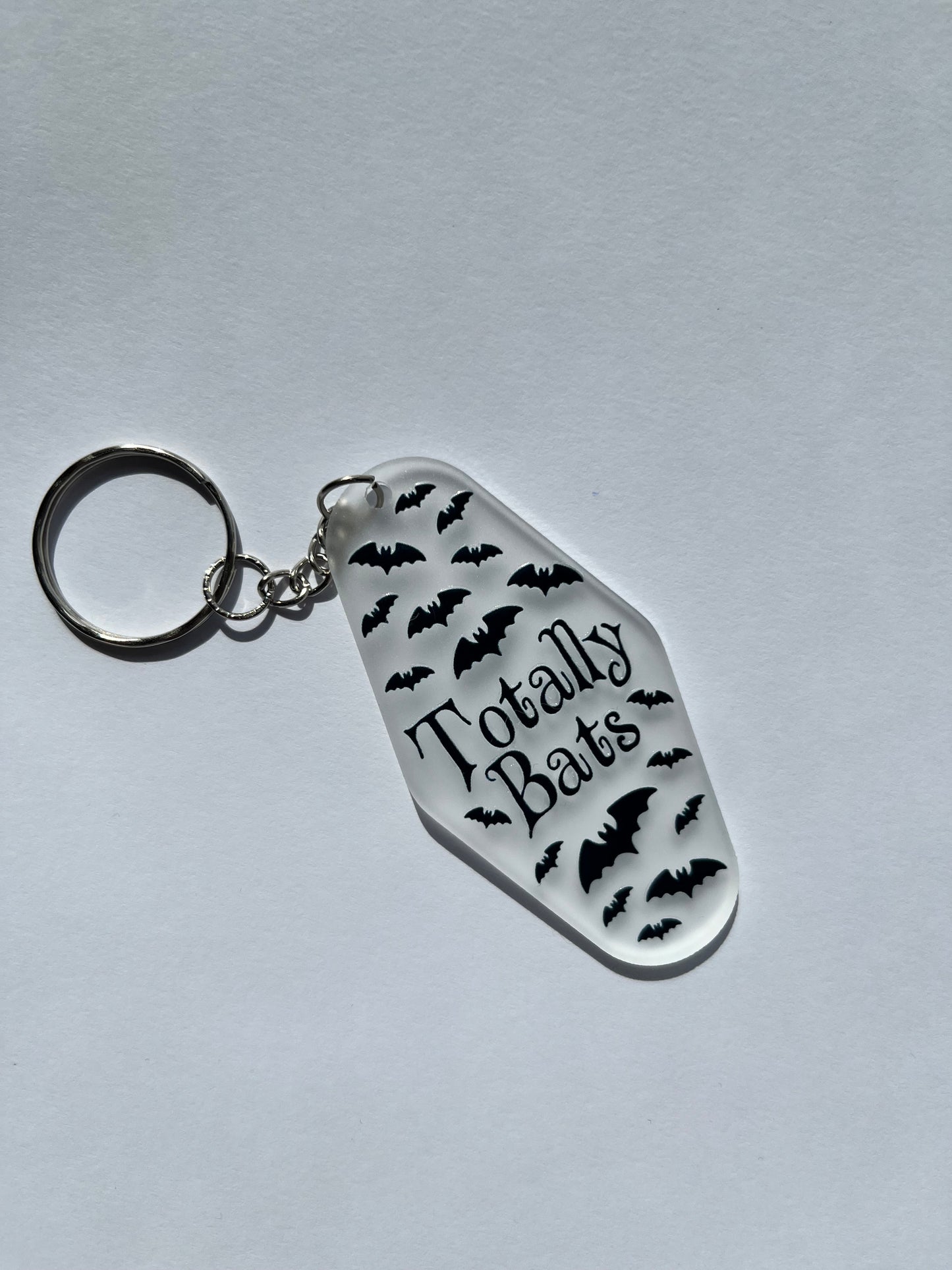 Totally Bats Clear Keyring