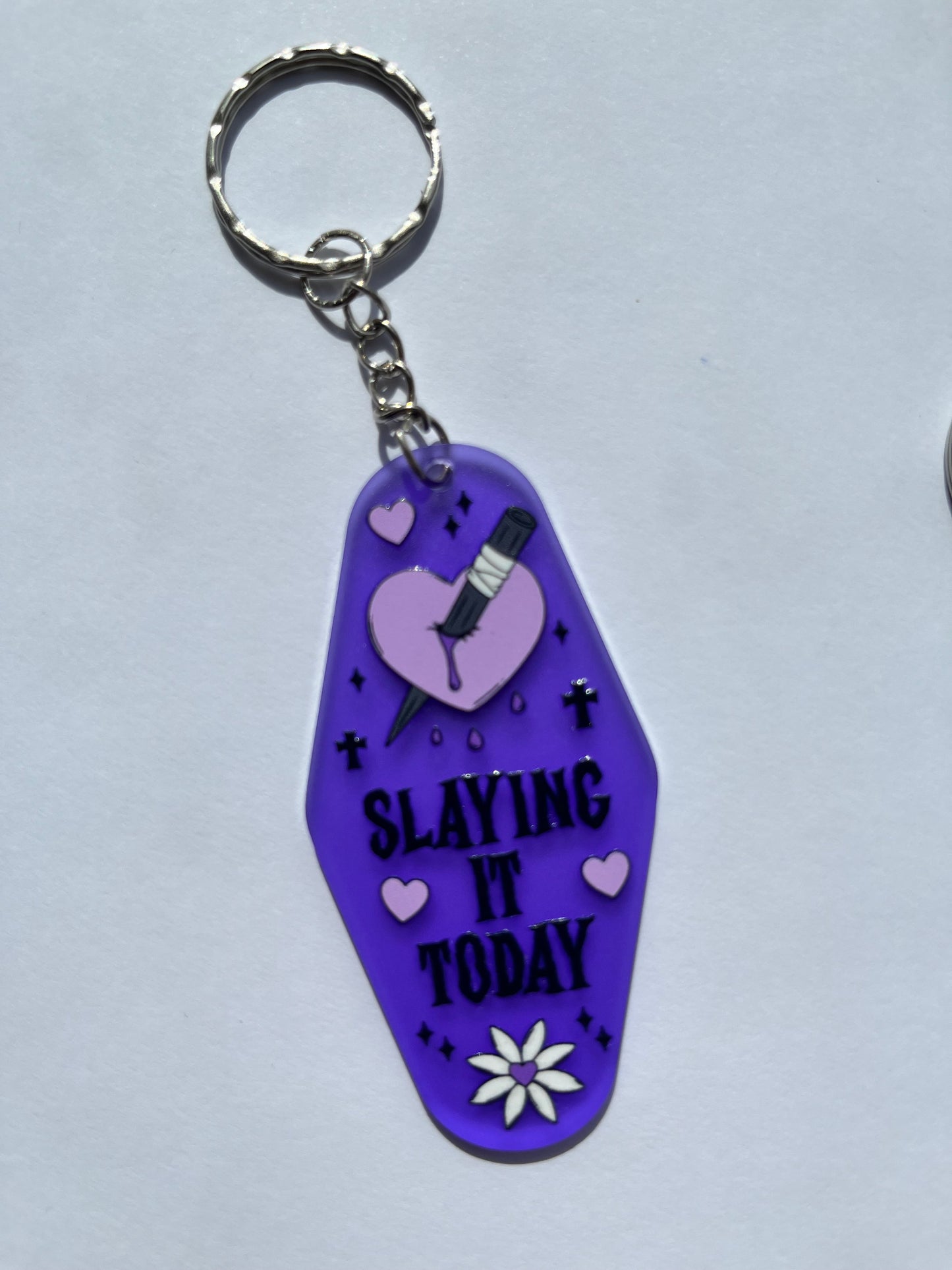 Gothic Purple Keyrings