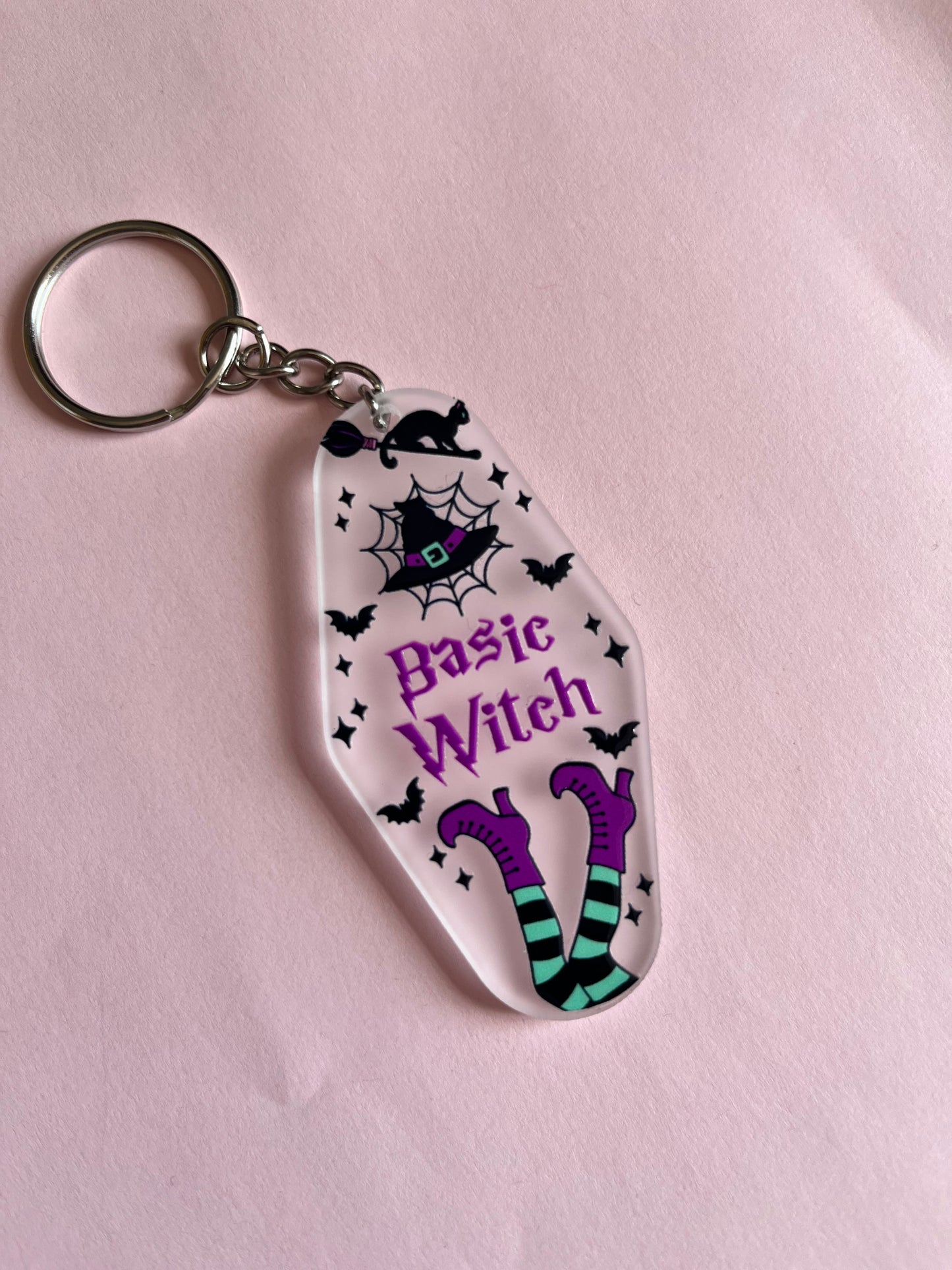 Basic Witch Clear Keyring