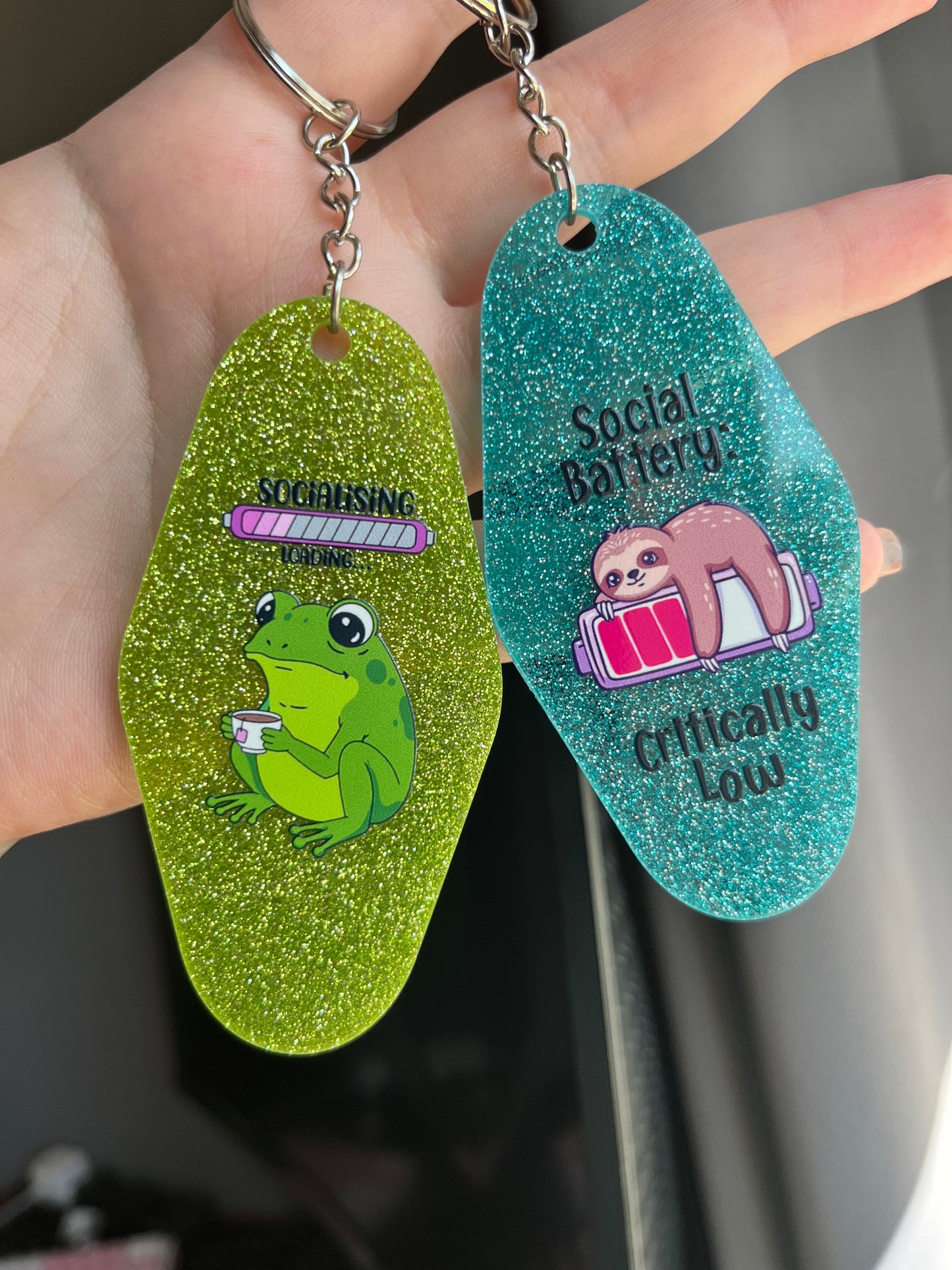 Frodo The Frog Green Keyring