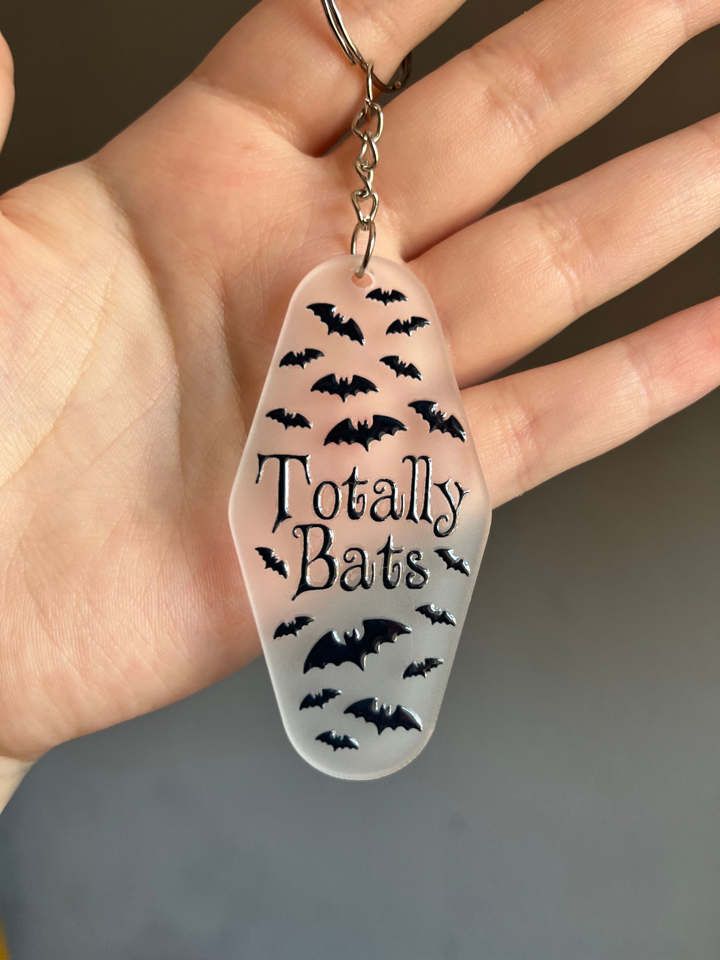 Totally Bats Clear Keyring
