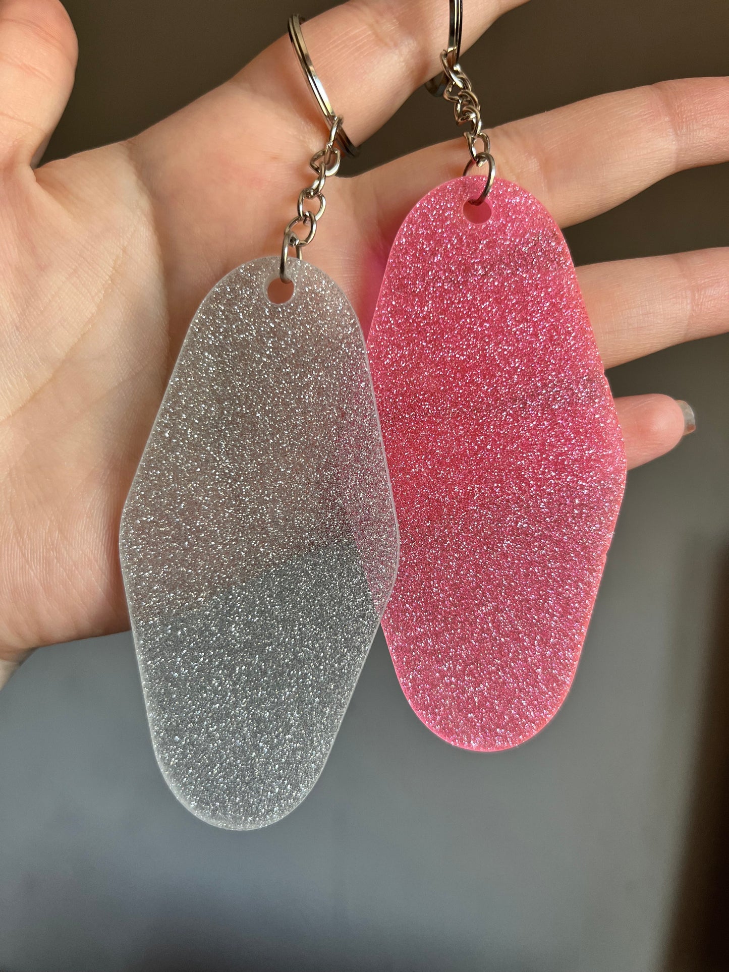 Emotionally Toasted Glitter Keyring