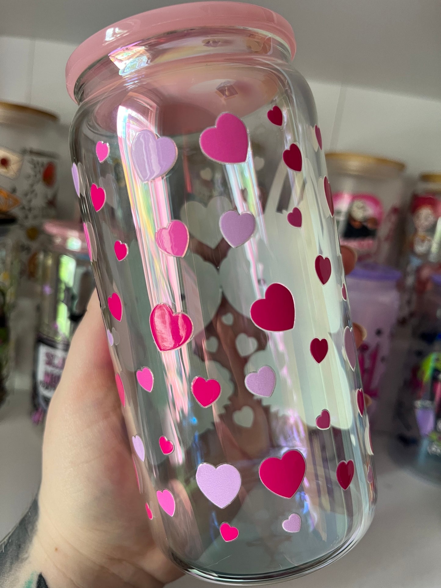 Stitch & Angel Glass Cup