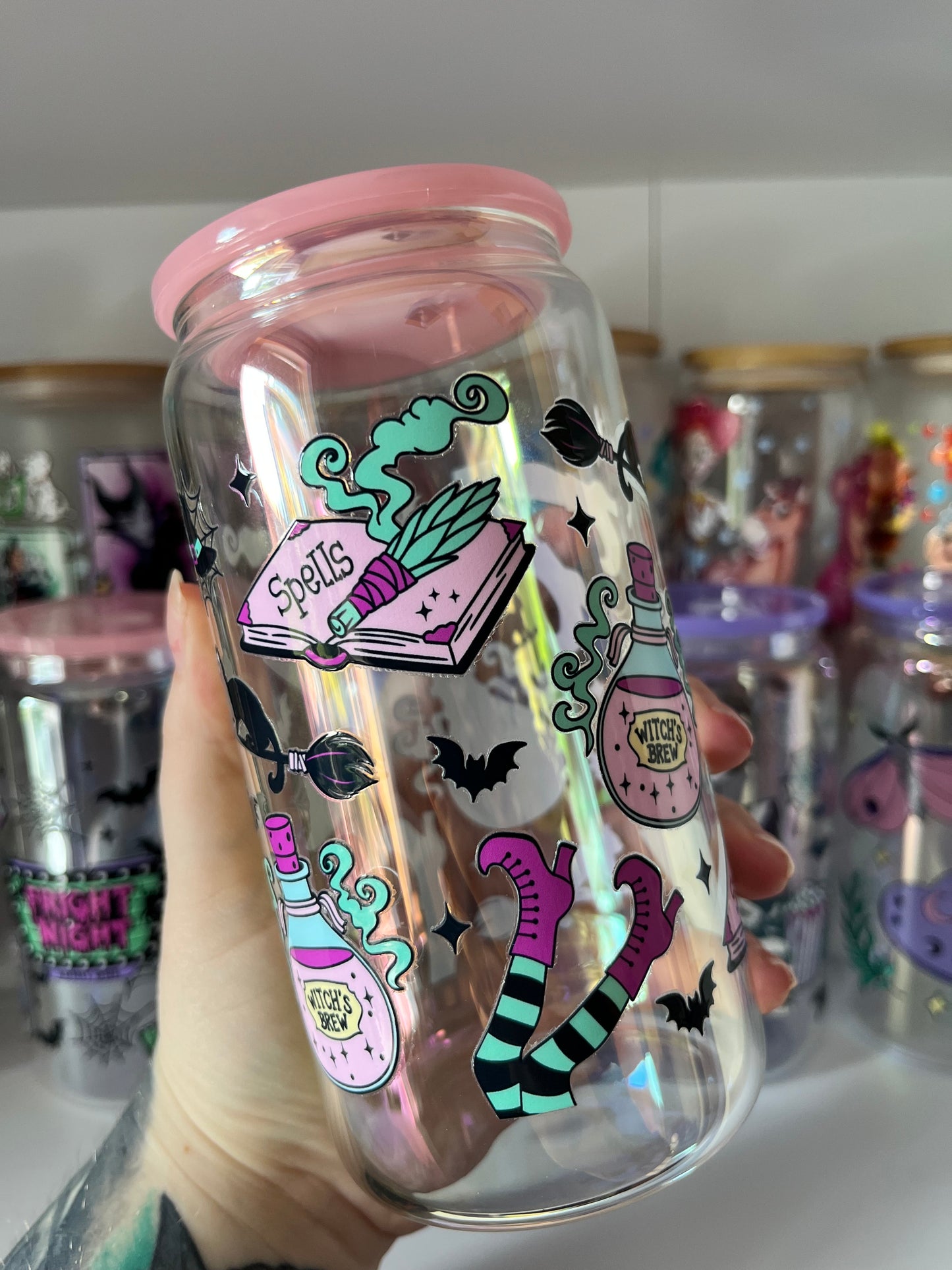 Witches Brew Glass Cup