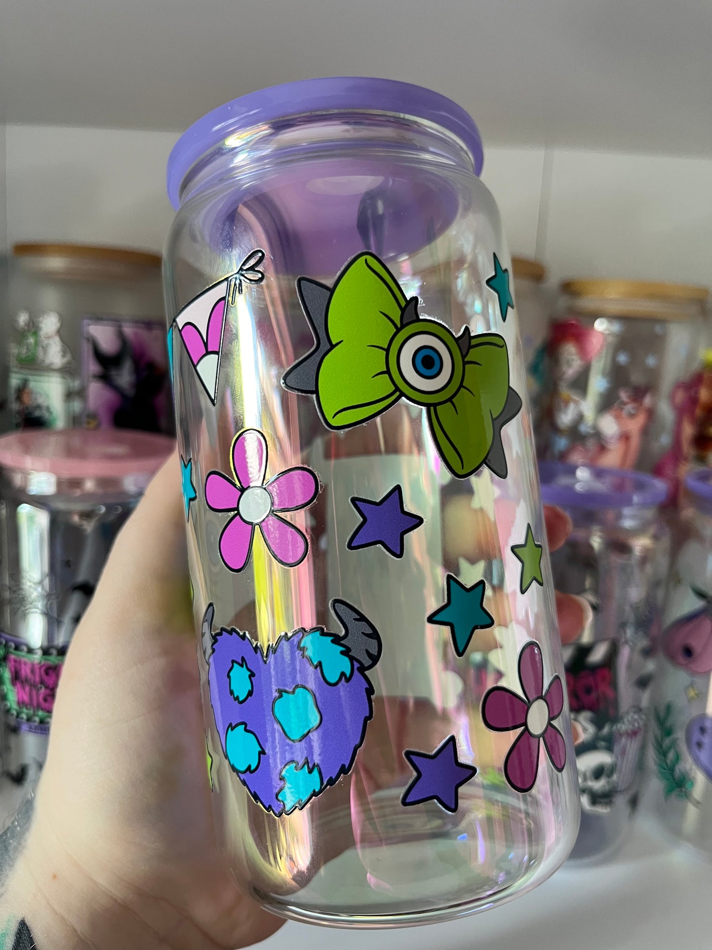 Monster Inc Glass Cup