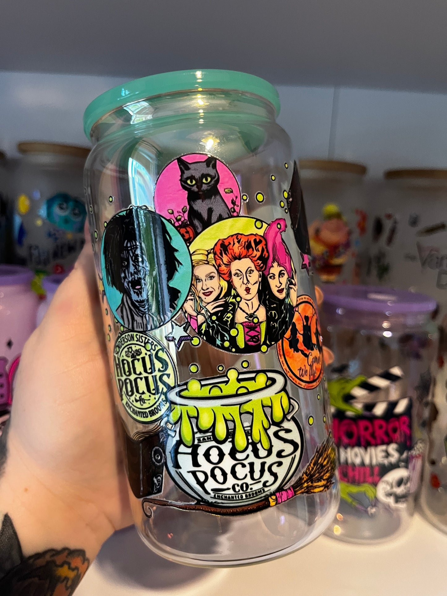 Sister Witches Glass Cup