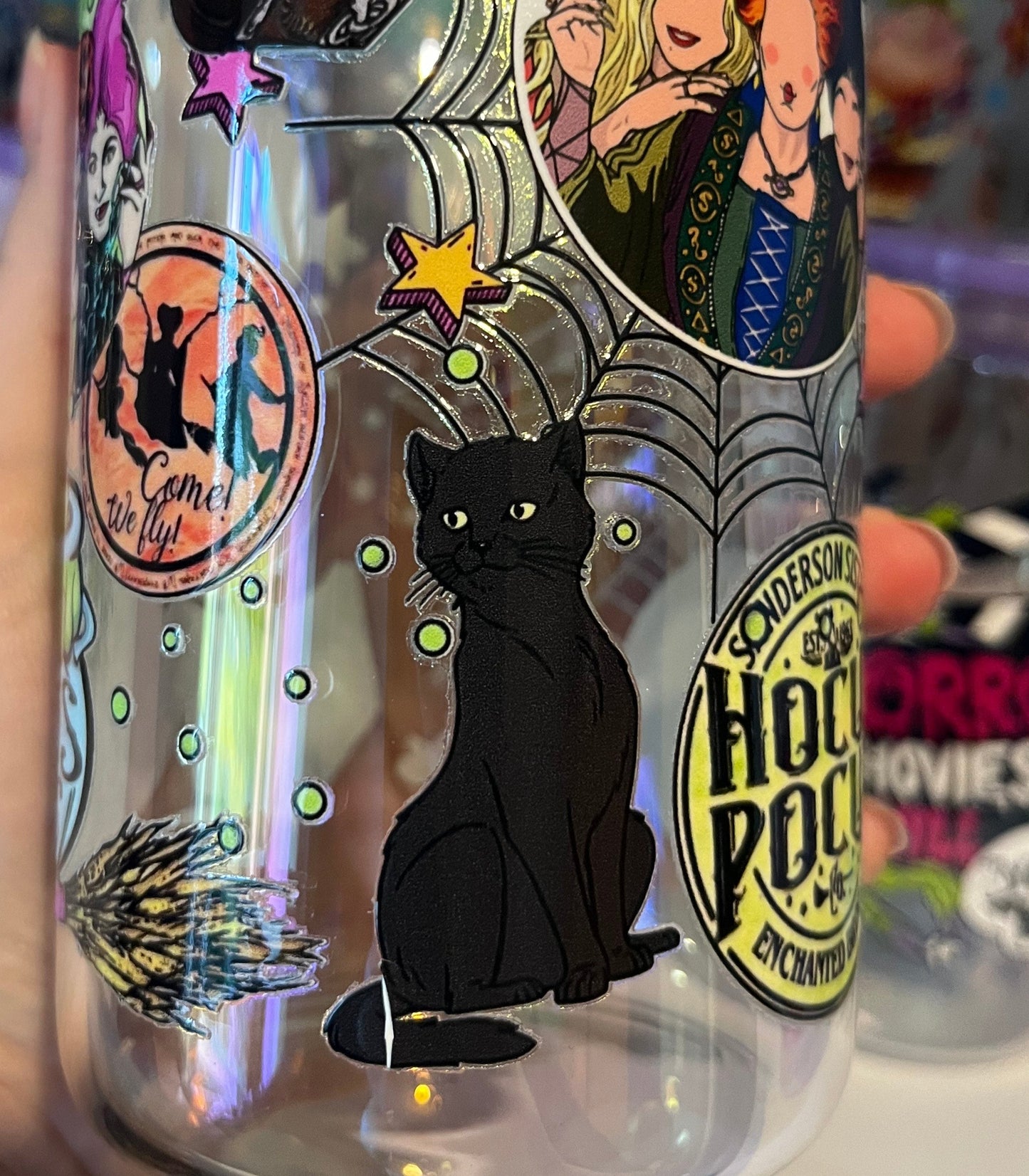 Sister Witches Glass Cup