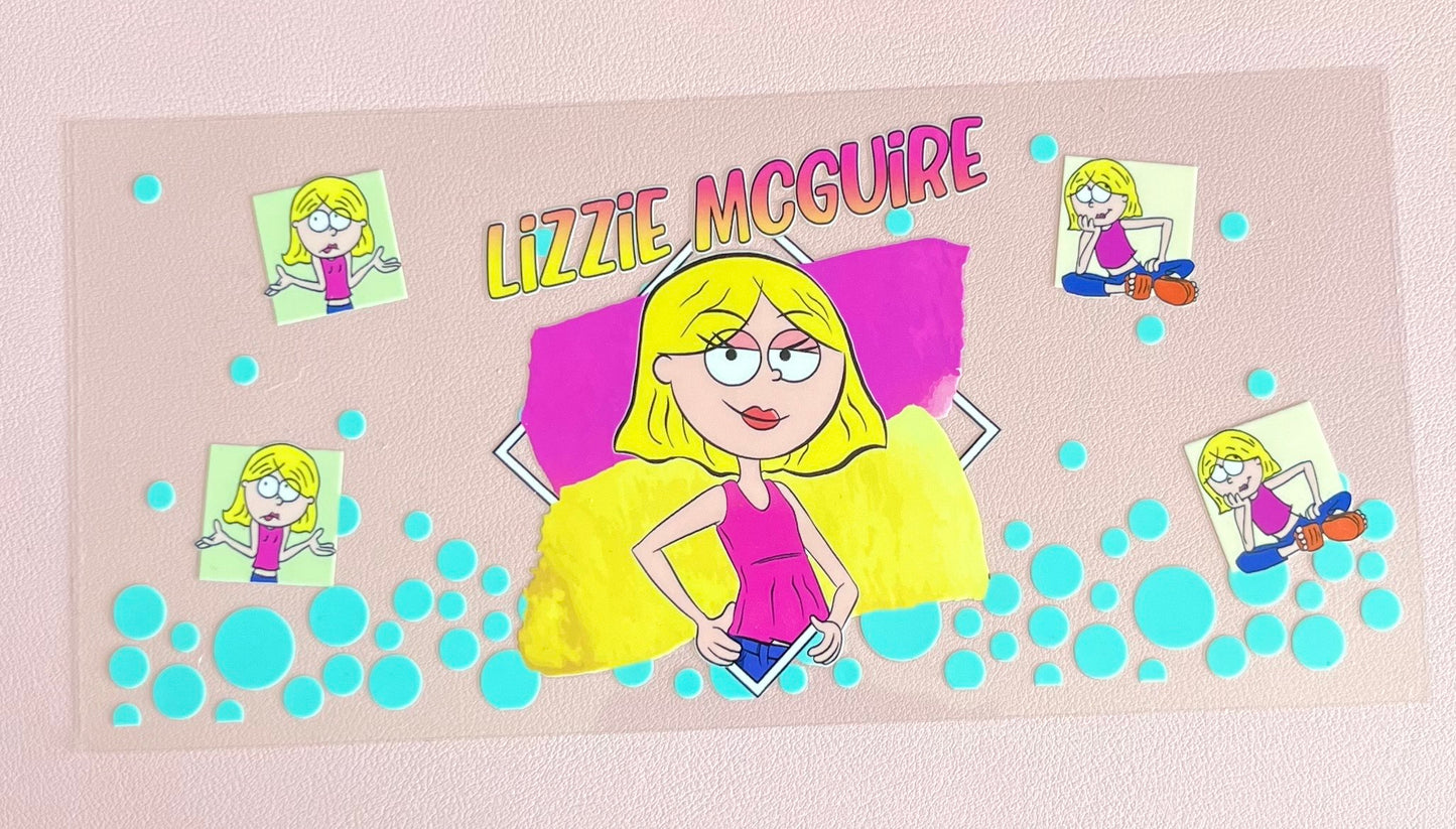 Lizzie Mcguire Glass Cup With Straw