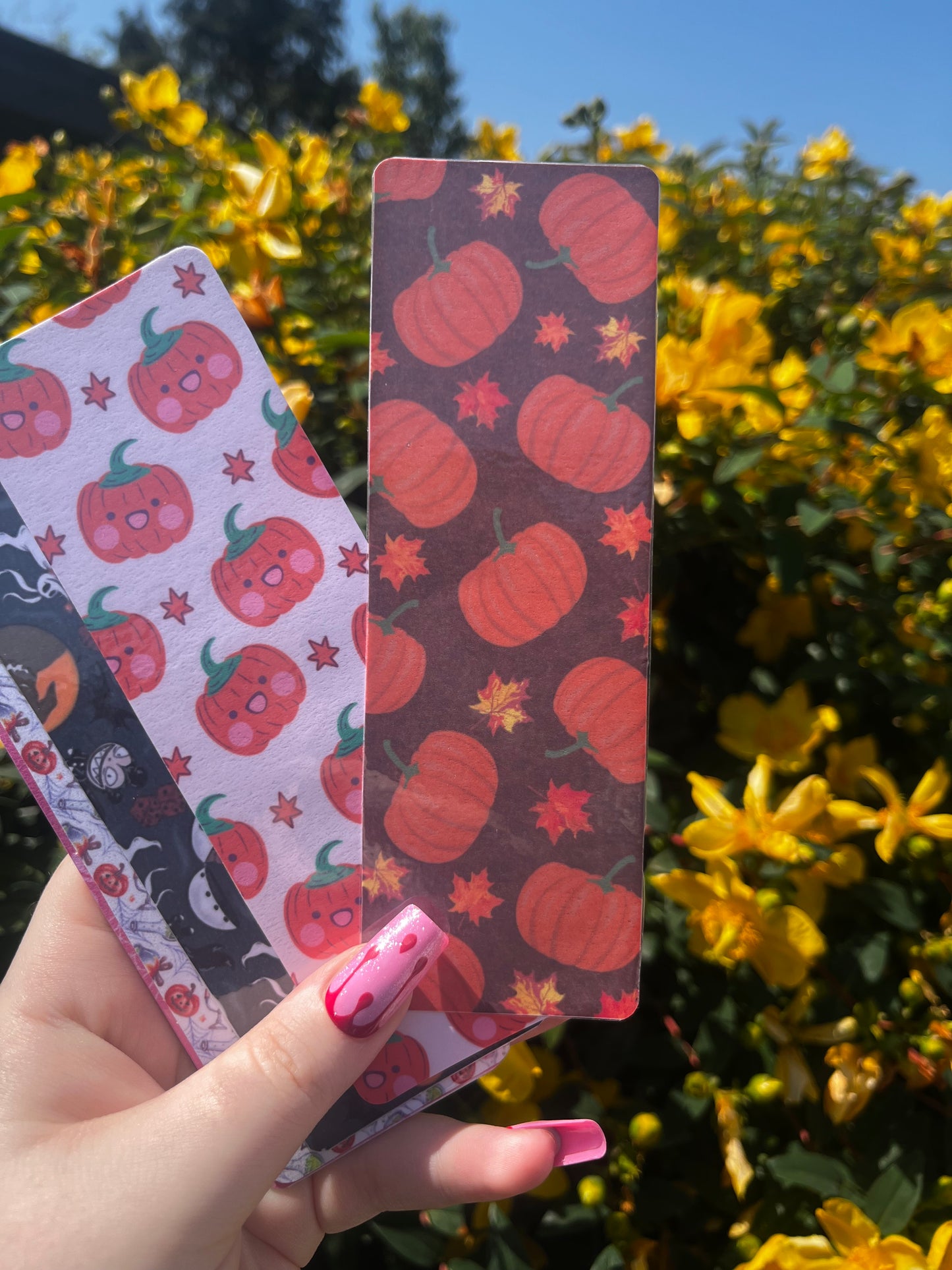 Autumn Pumpkins Bookmark