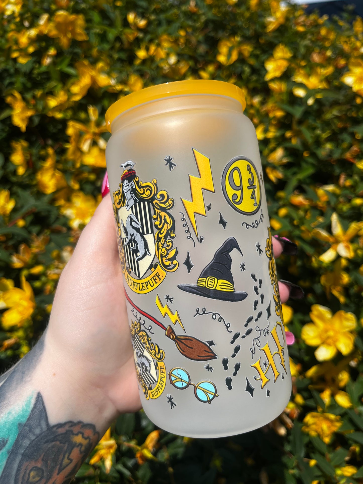 Hufflepuff Harry Potter Libbey Glass Cup