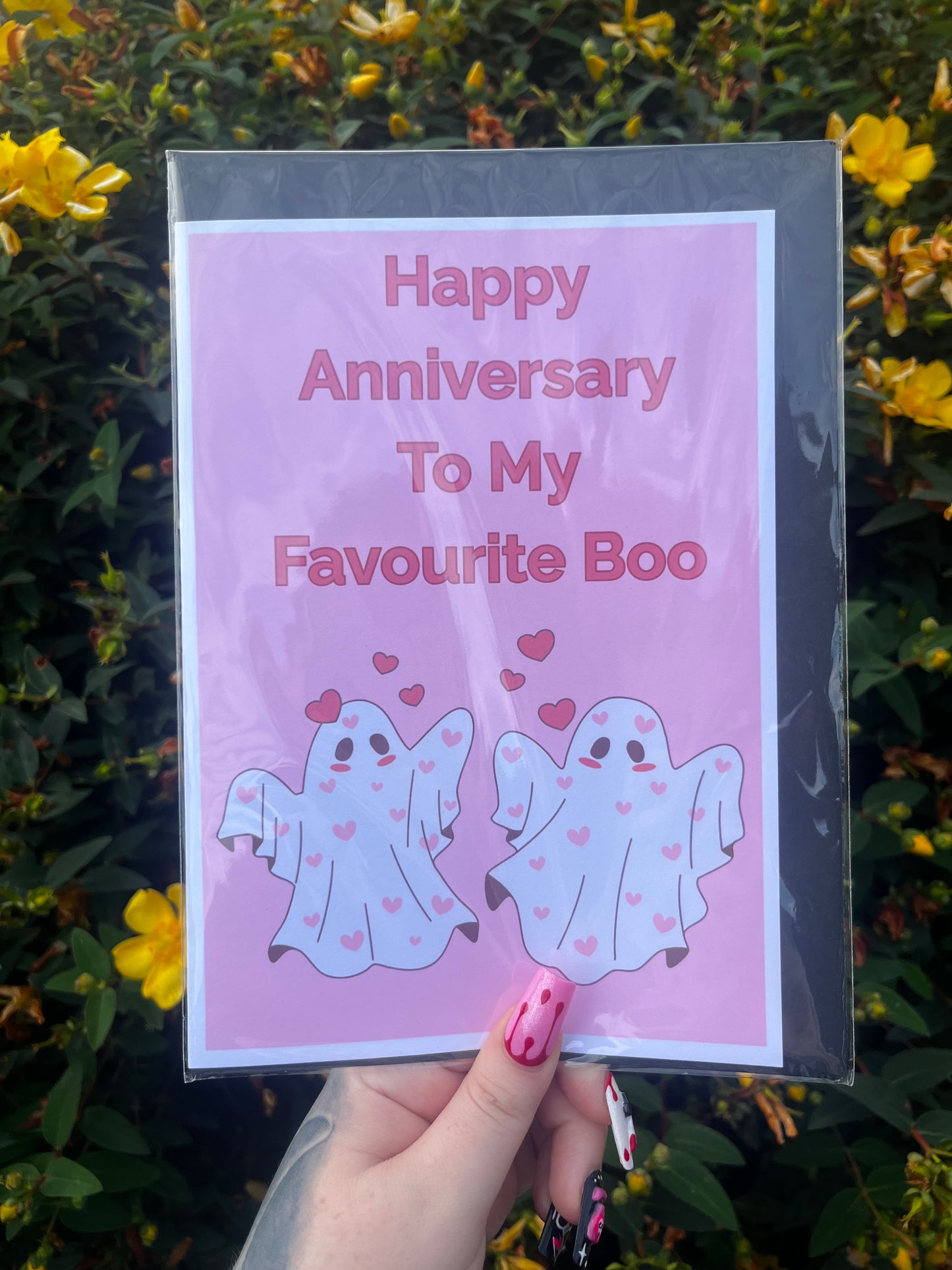 Happy Anniversary To My Favourite Boo Card