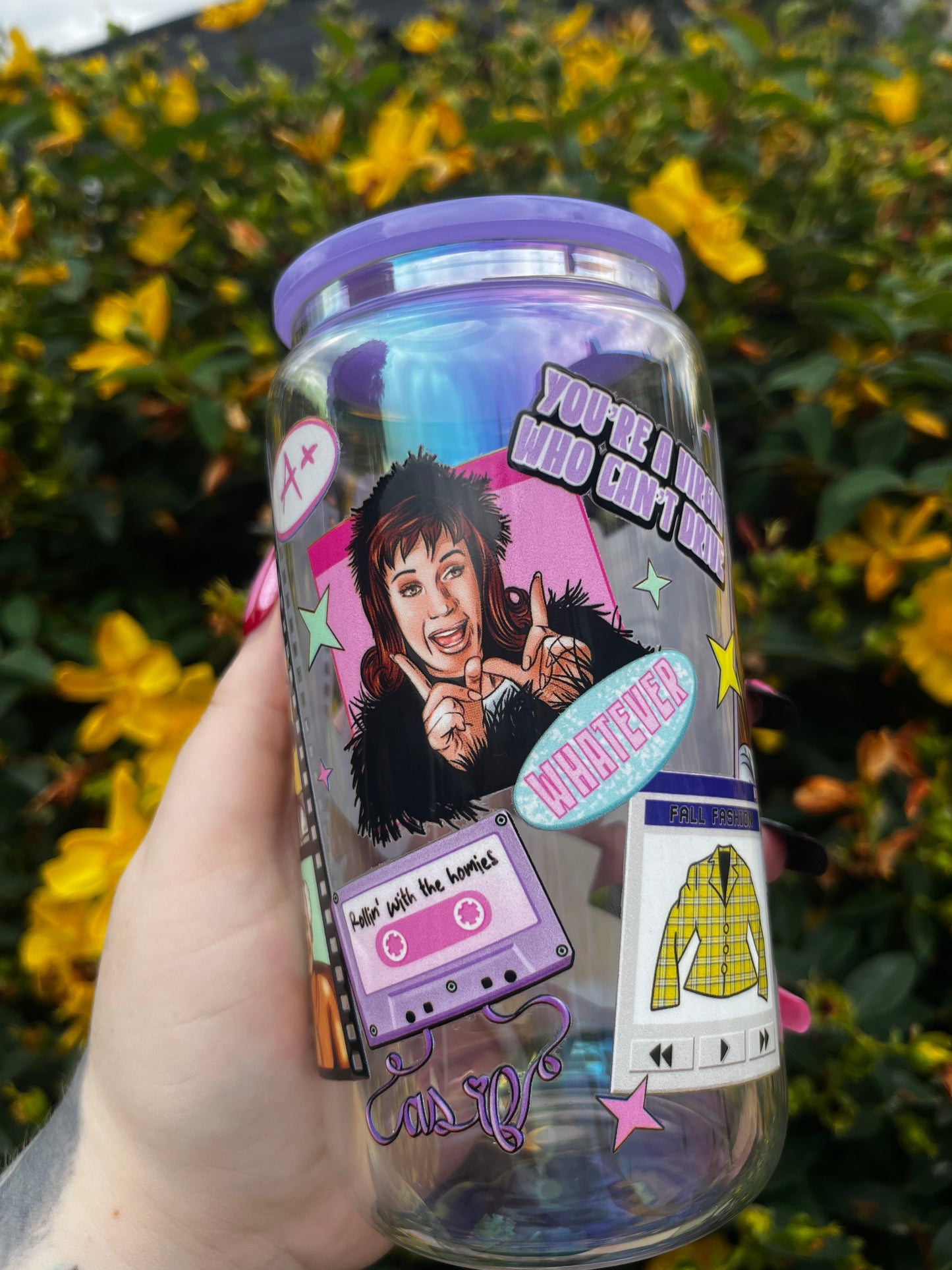 Clueless Glass Cup