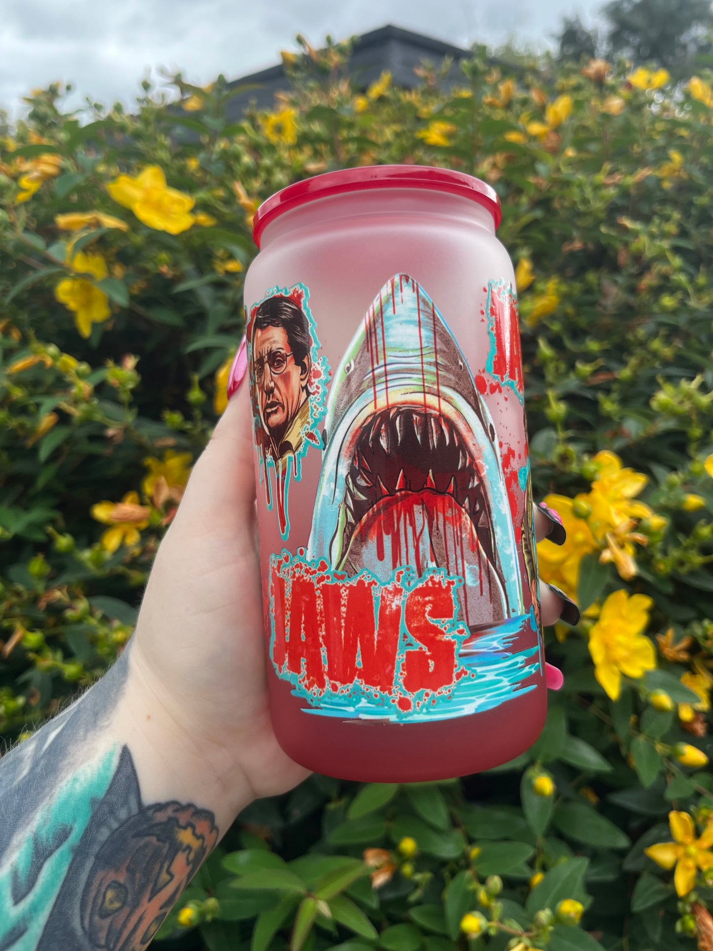 Jaws Libbey Glass Cup