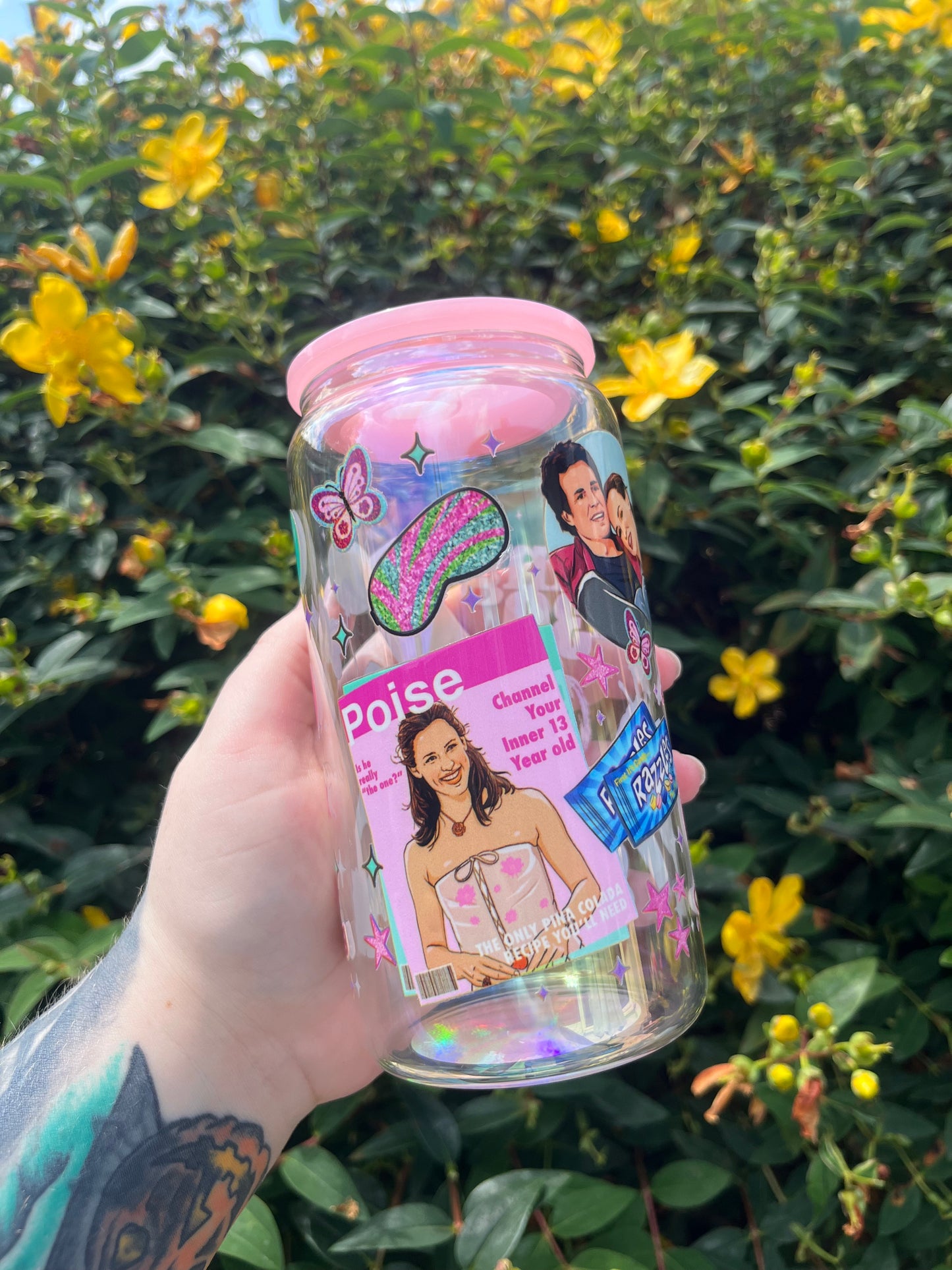Thirty, Flirty, and Fabulous Glass Cup