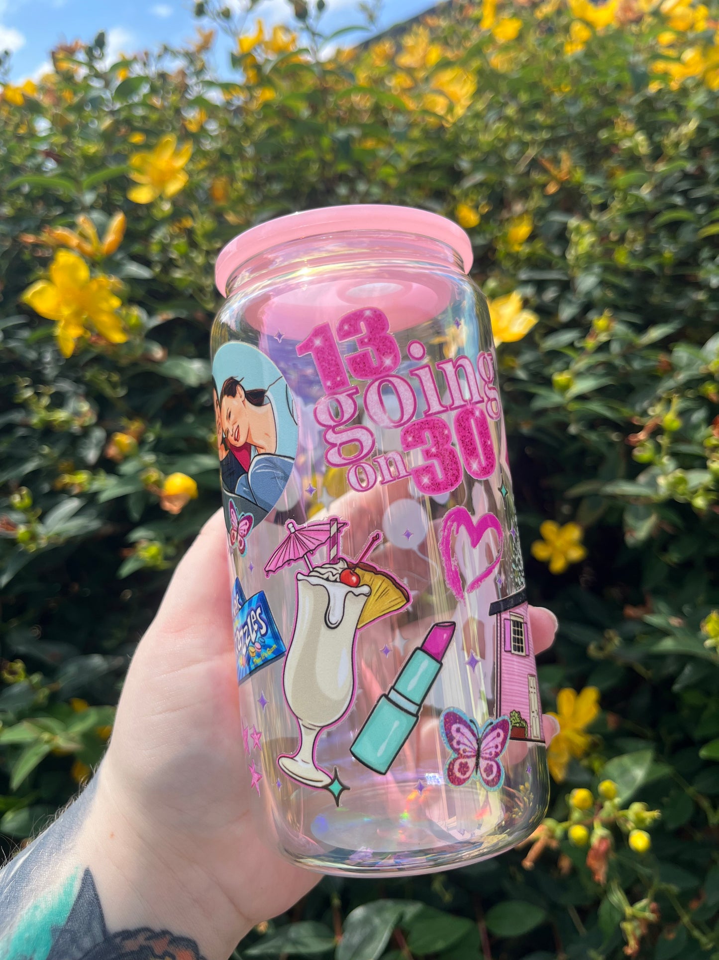 Thirty, Flirty, and Fabulous Glass Cup