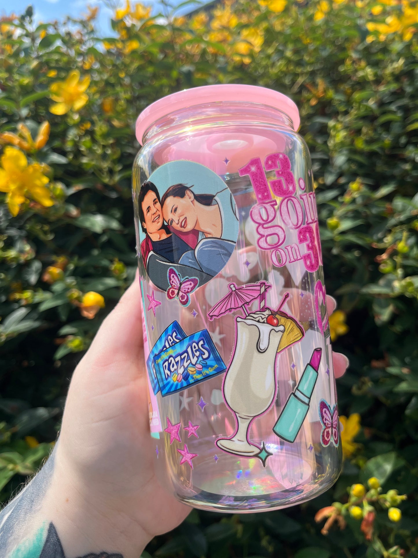 Thirty, Flirty, and Fabulous Glass Cup