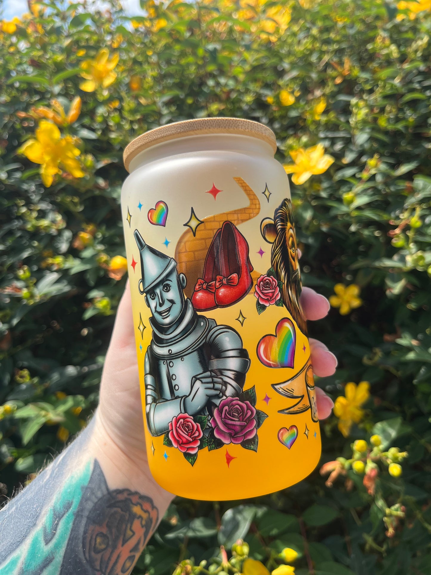 Beyond the Yellow Brick Road Glass Cup