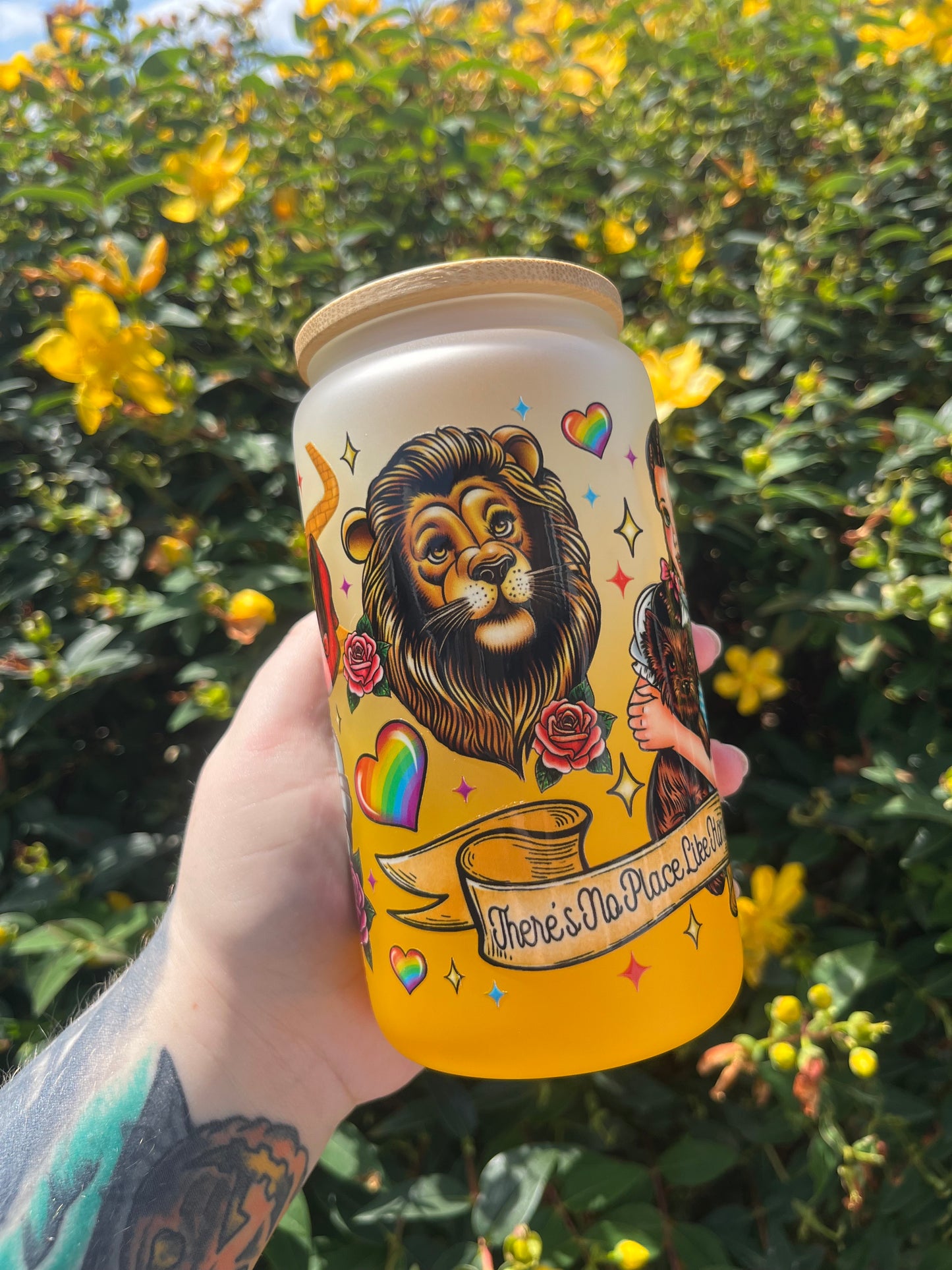 Beyond the Yellow Brick Road Glass Cup
