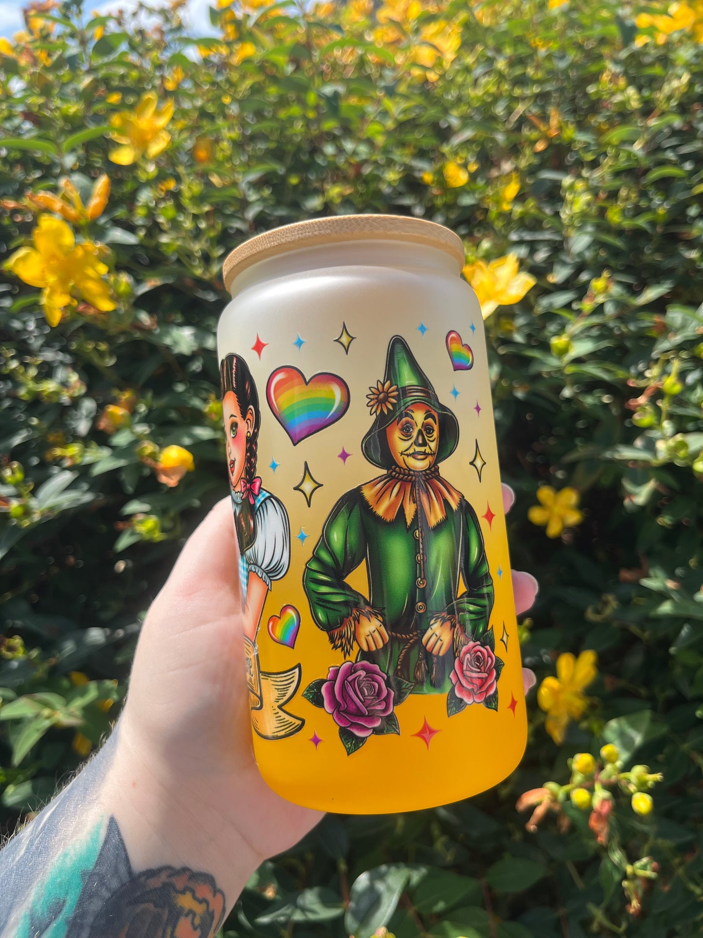 Beyond the Yellow Brick Road Glass Cup