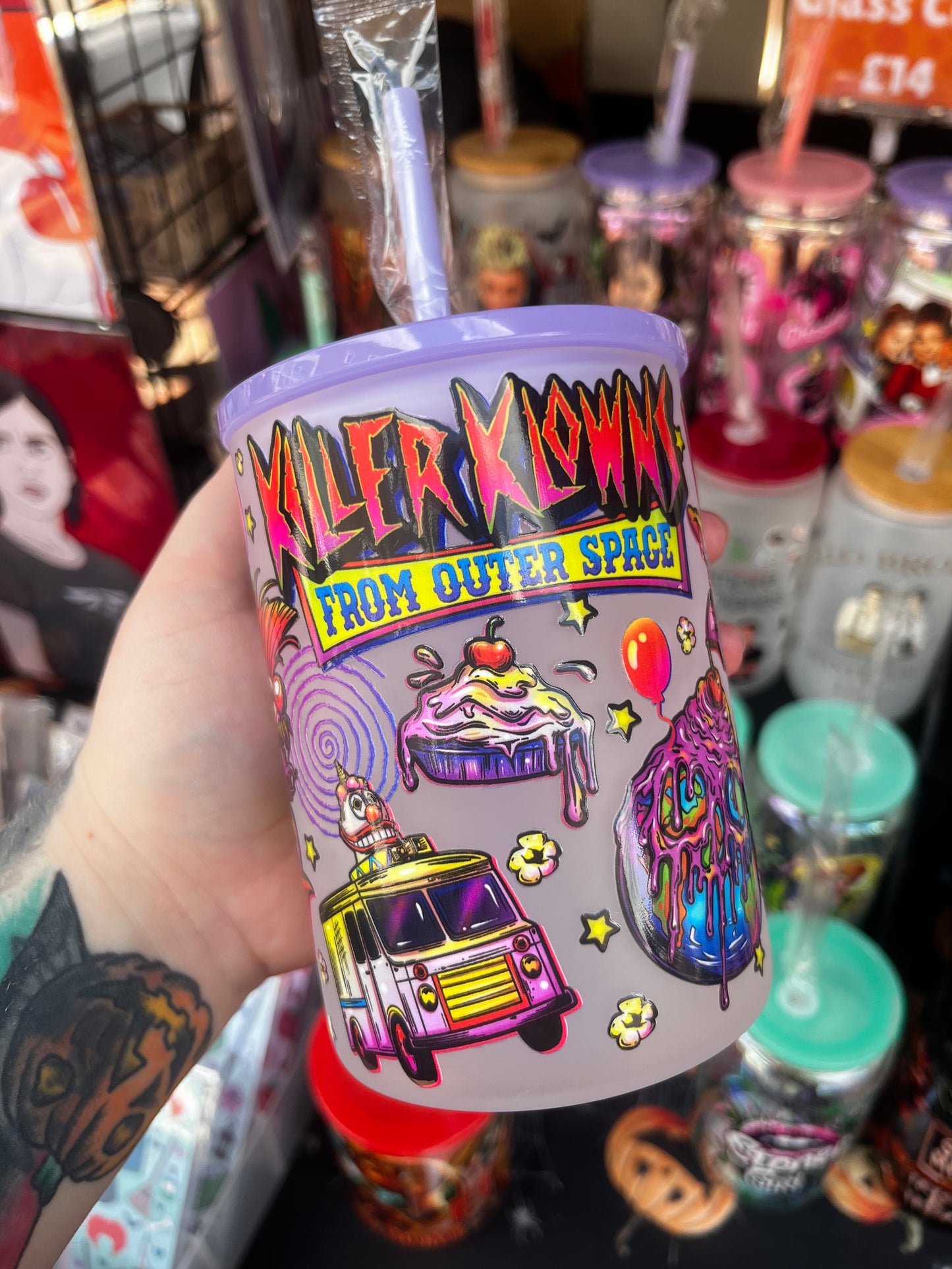 Killer Klowns Libbey Glass Mug