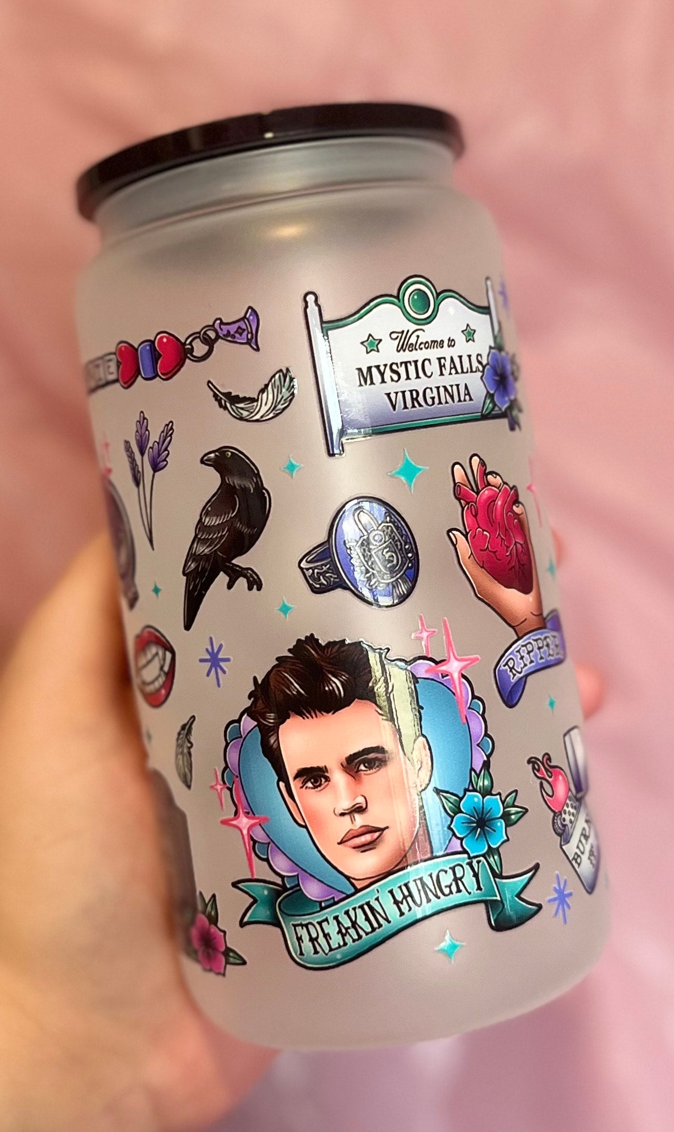 Mystic Falls Glass Cup