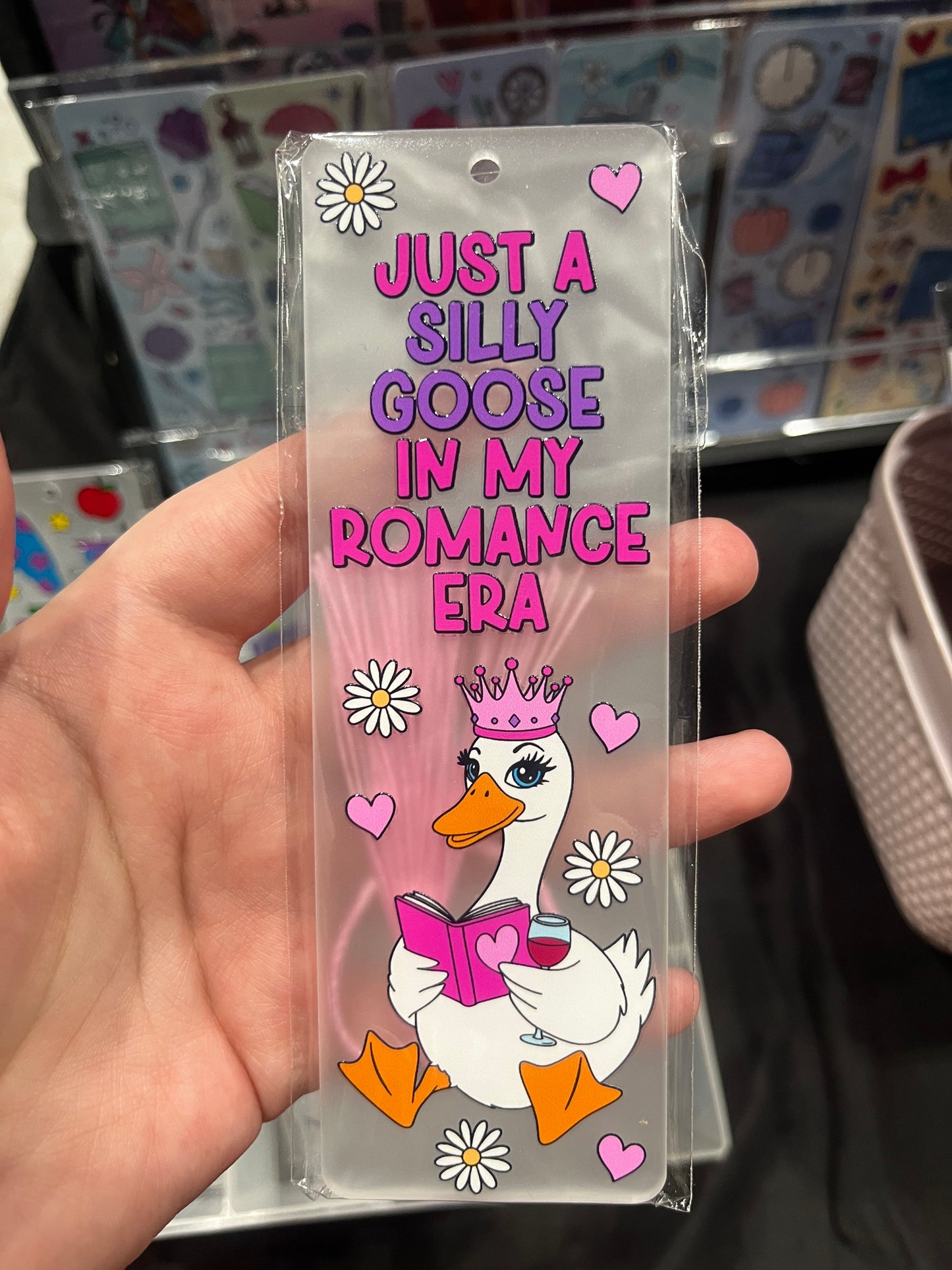 Romantic Goose Bookmark