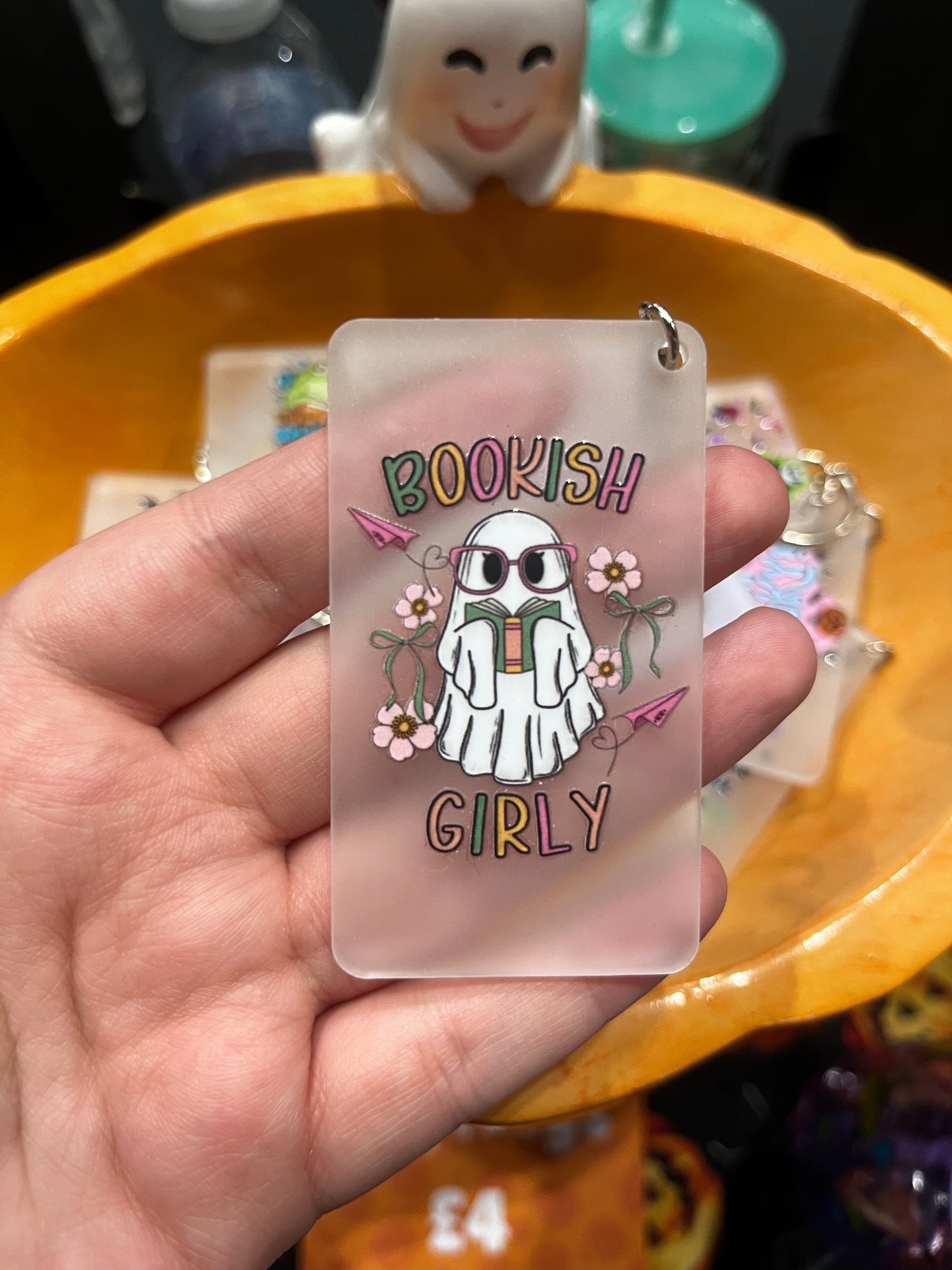 Bookish Girly Keyring