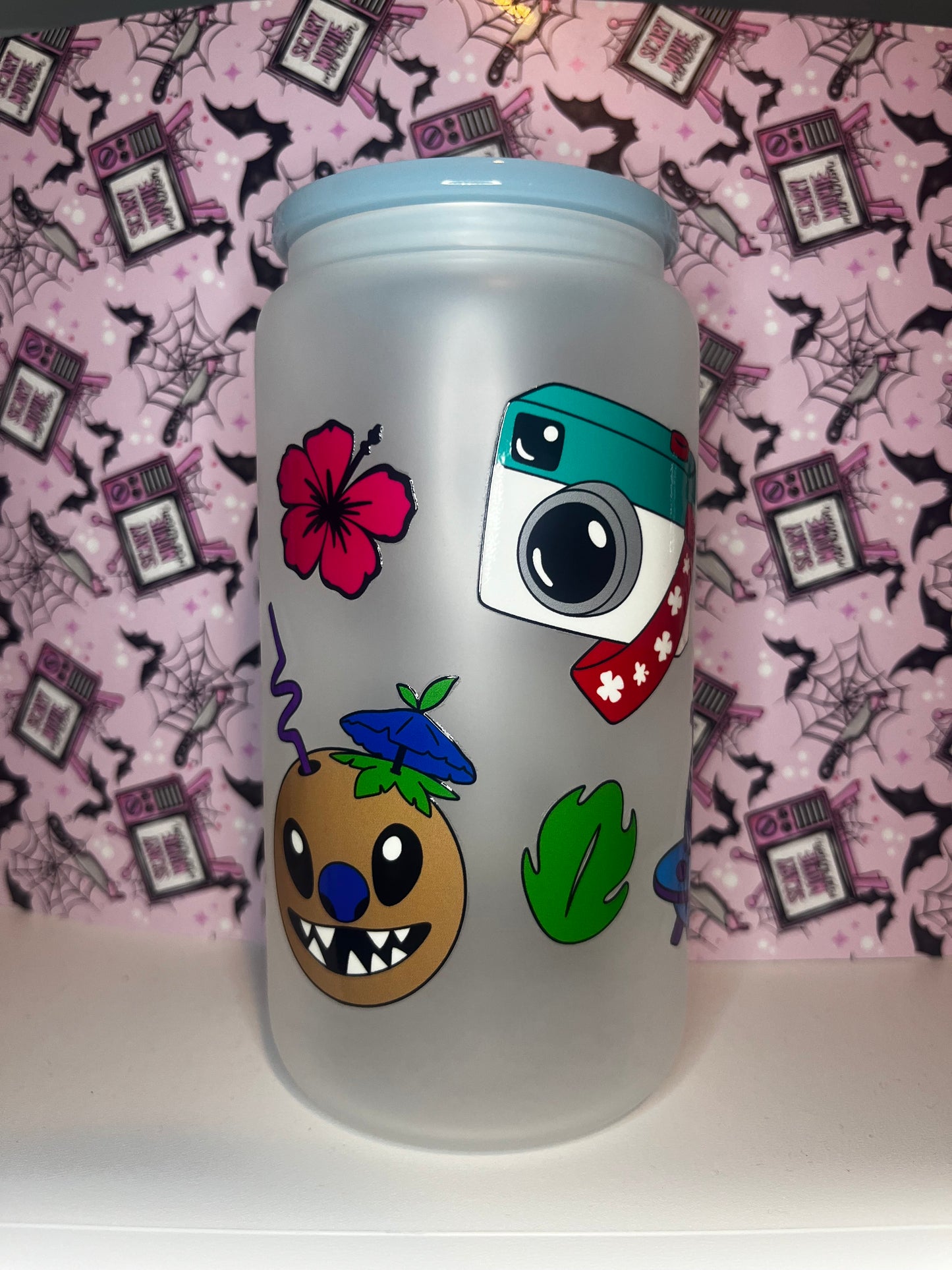 Ohana Means Family Libbey Glass Cup