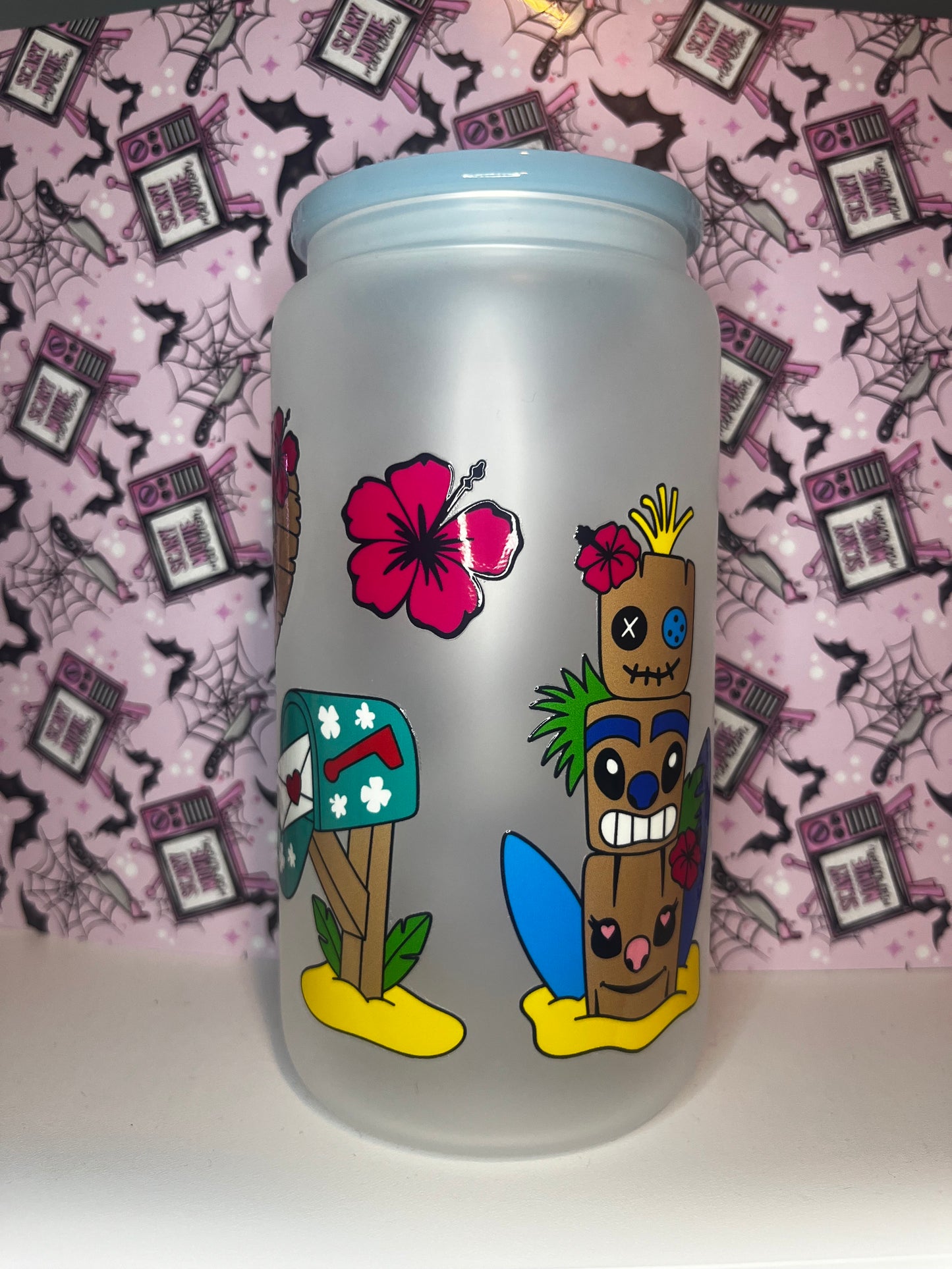Ohana Means Family Libbey Glass Cup