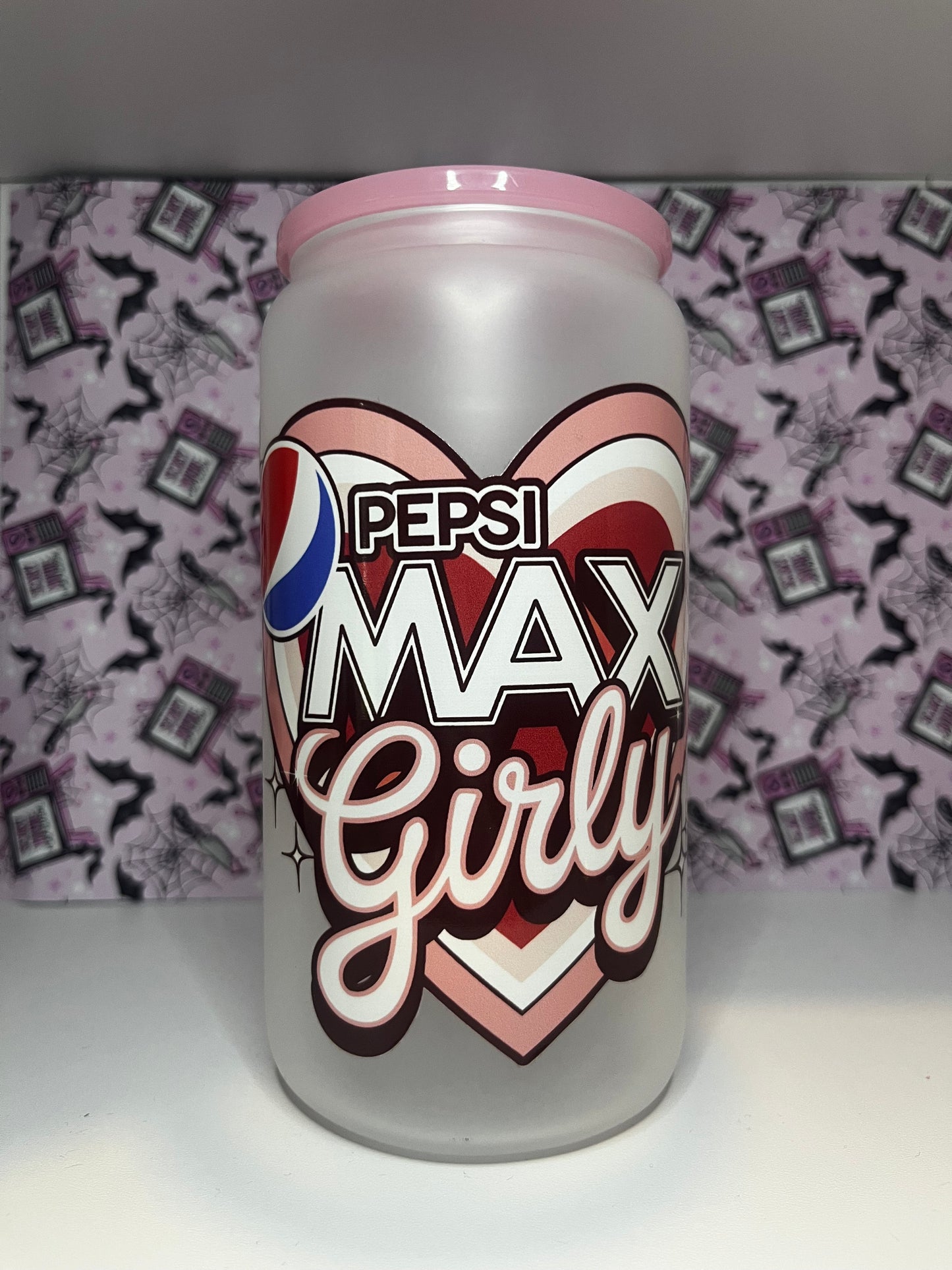 Pepsi Max Girly Libbey Glass Cup