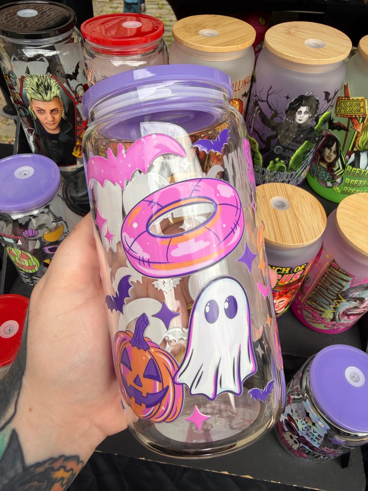 Summerween Vibes Glass Cup