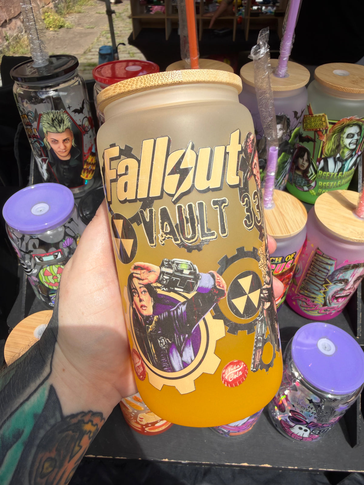 Fallout 16oz Glass Cup