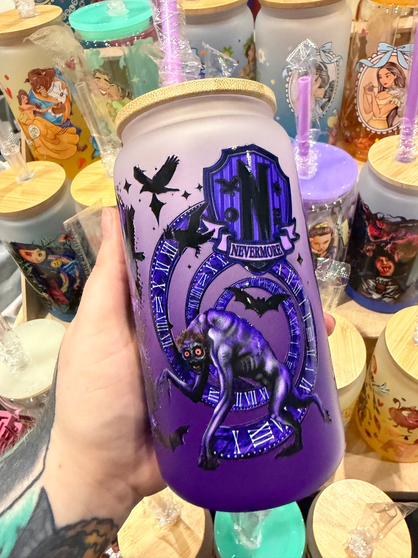I Do My Best Work In The Dark Glass Cup