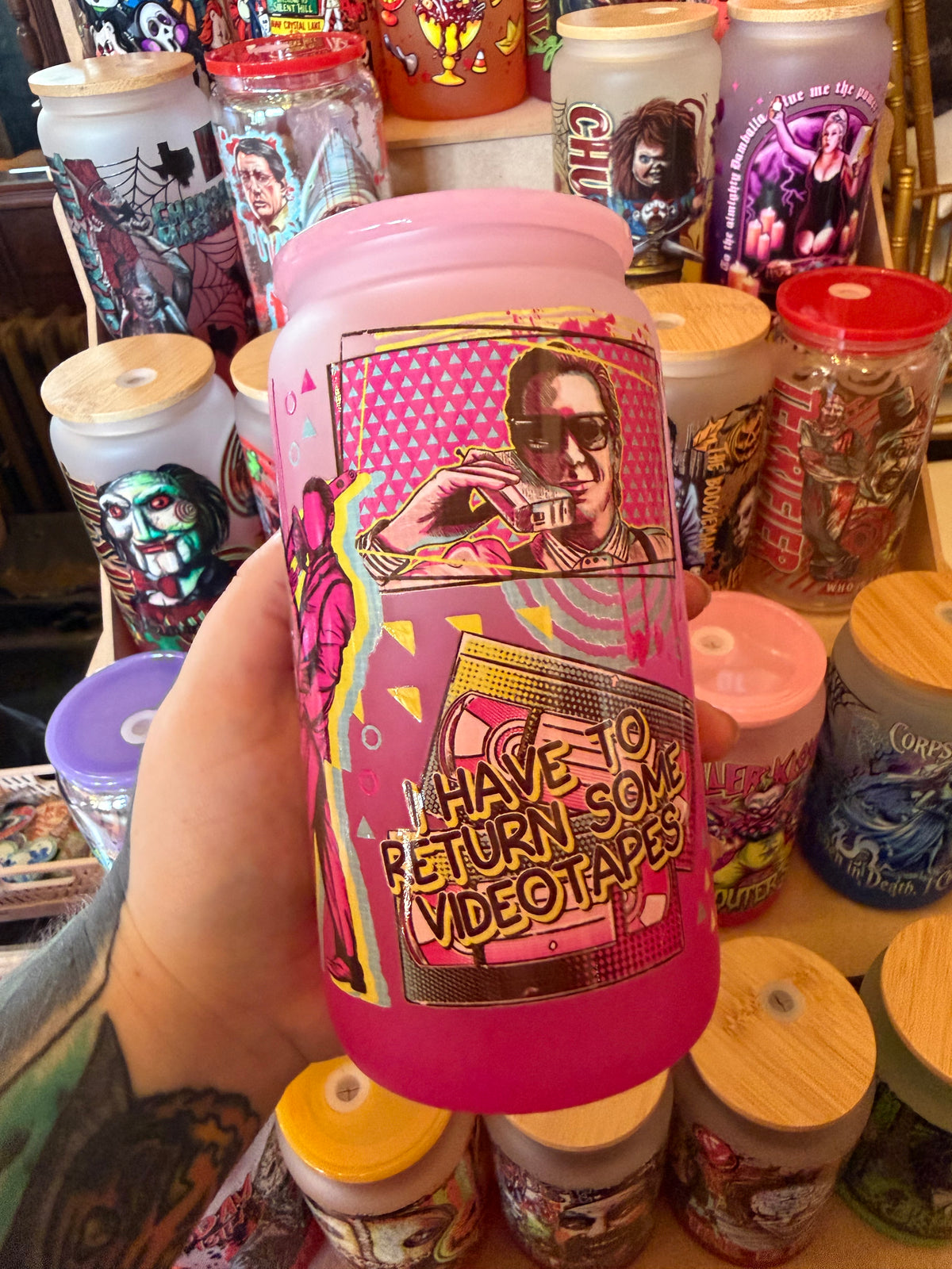 Psycho Glass Cup