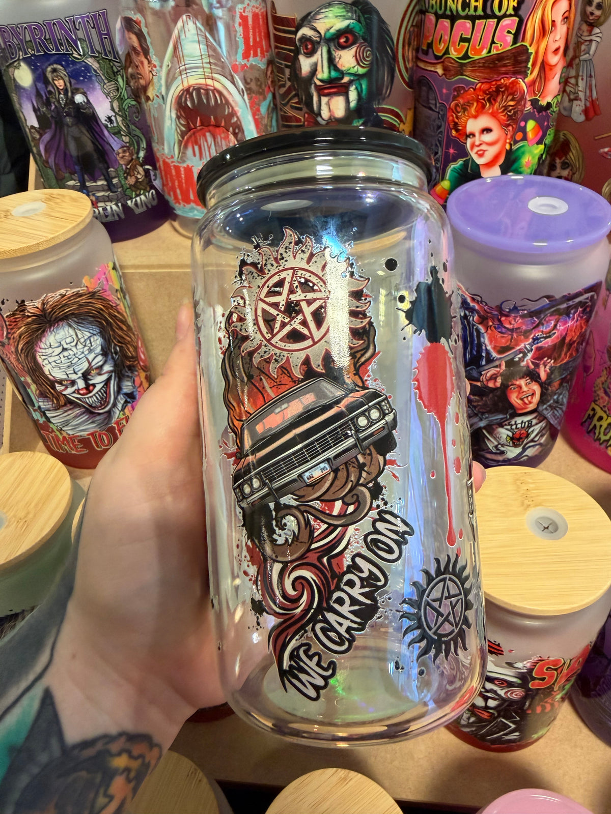 The Family Business 16oz Glass Cup