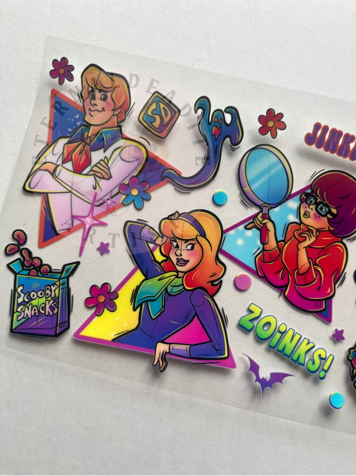 Scooby Doo Gang Glass Cup Wrap