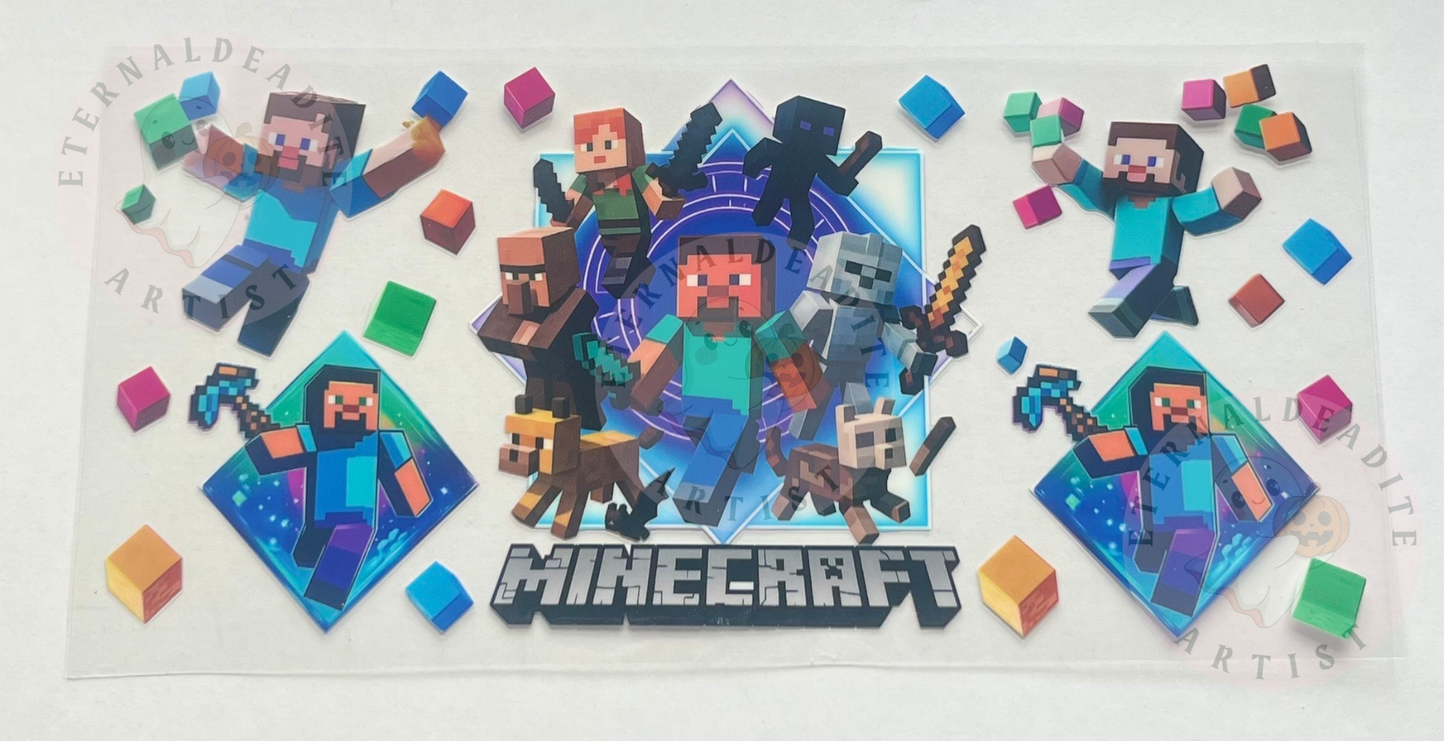 Minecraft Wrap Glass Cup