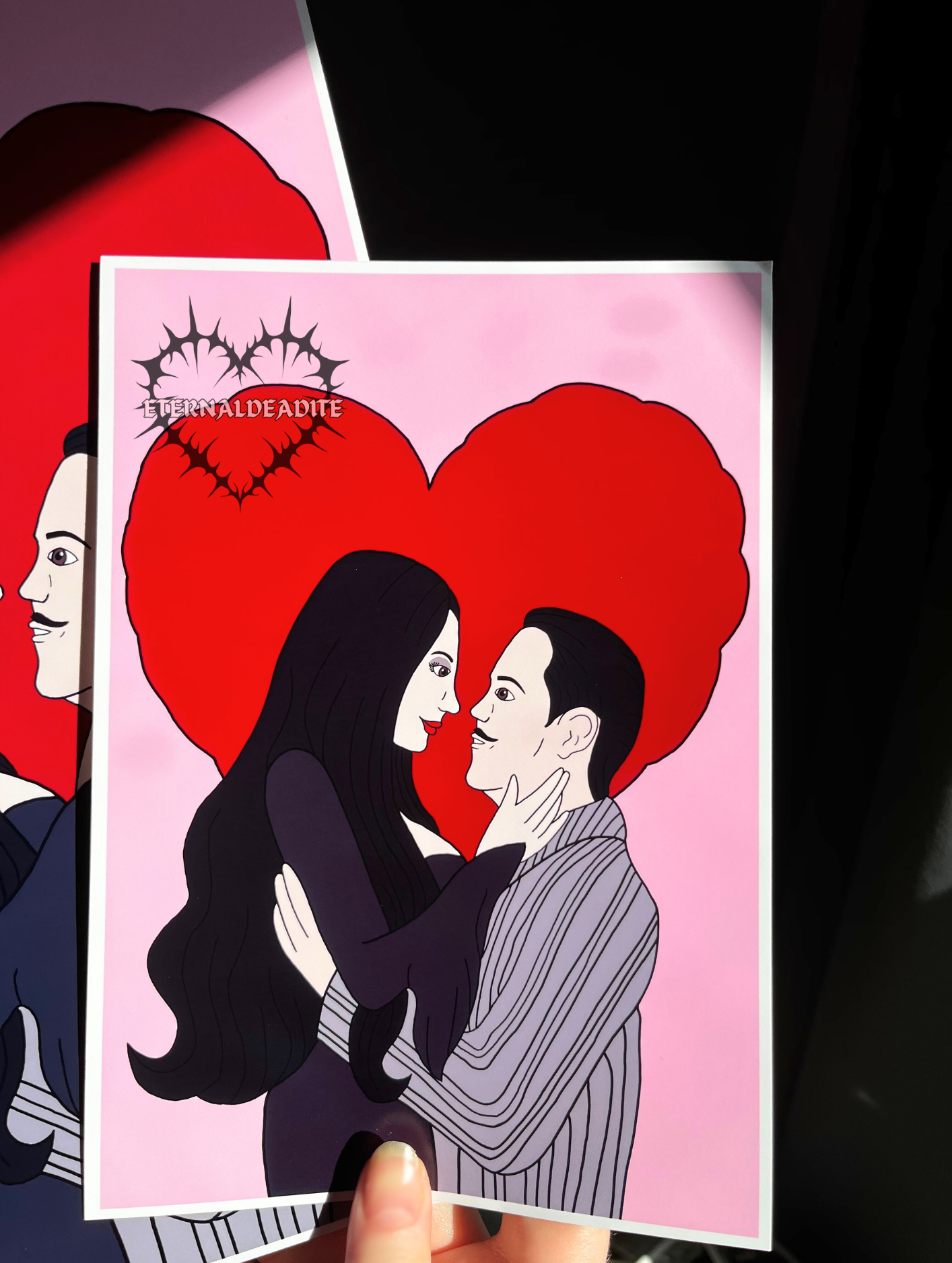 Morticia & Gomez Addams Print