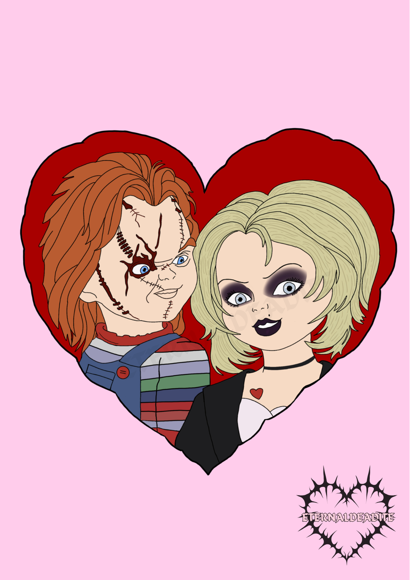 Chucky & Tiffany Print