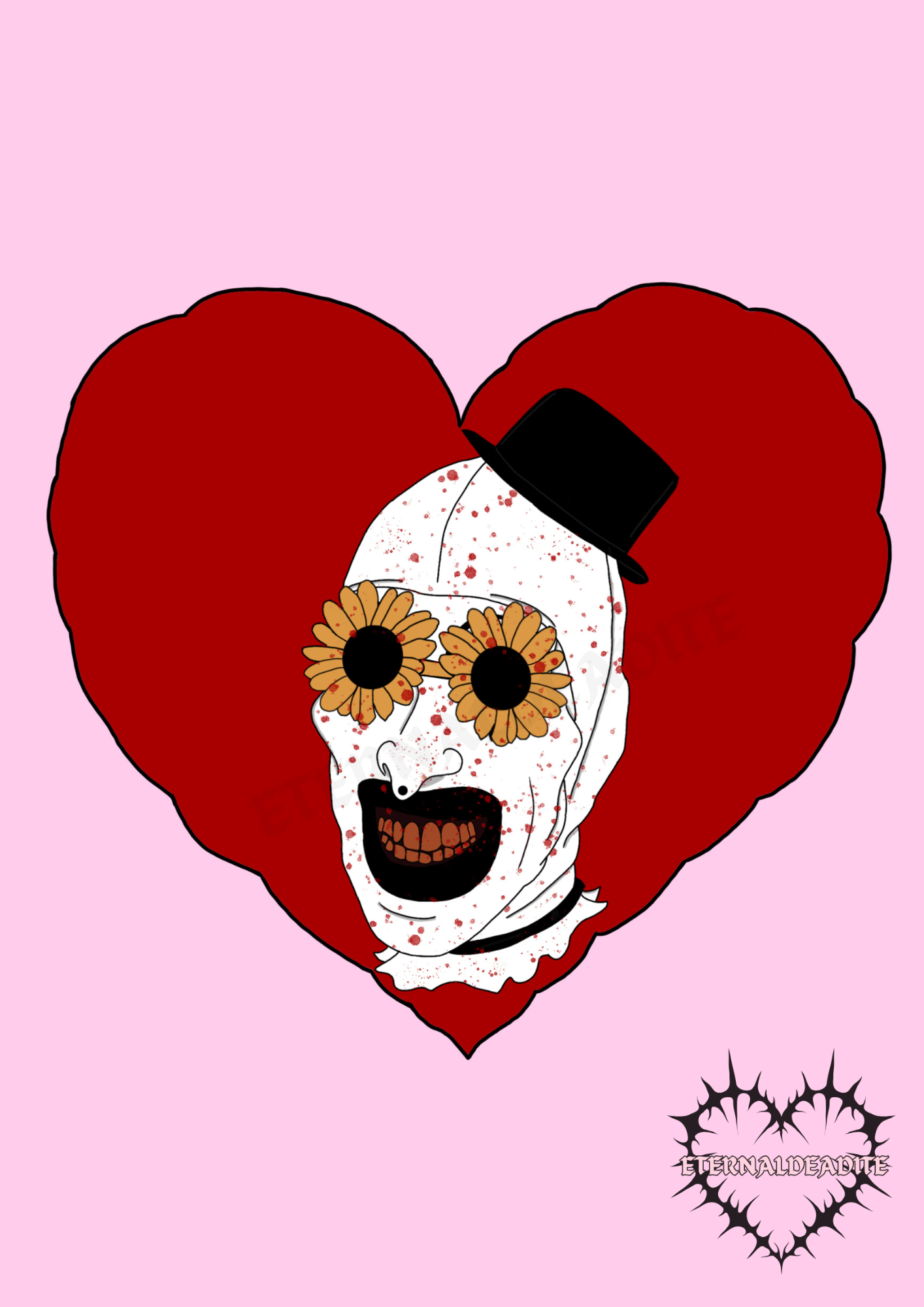Art The Clown Bloody Print