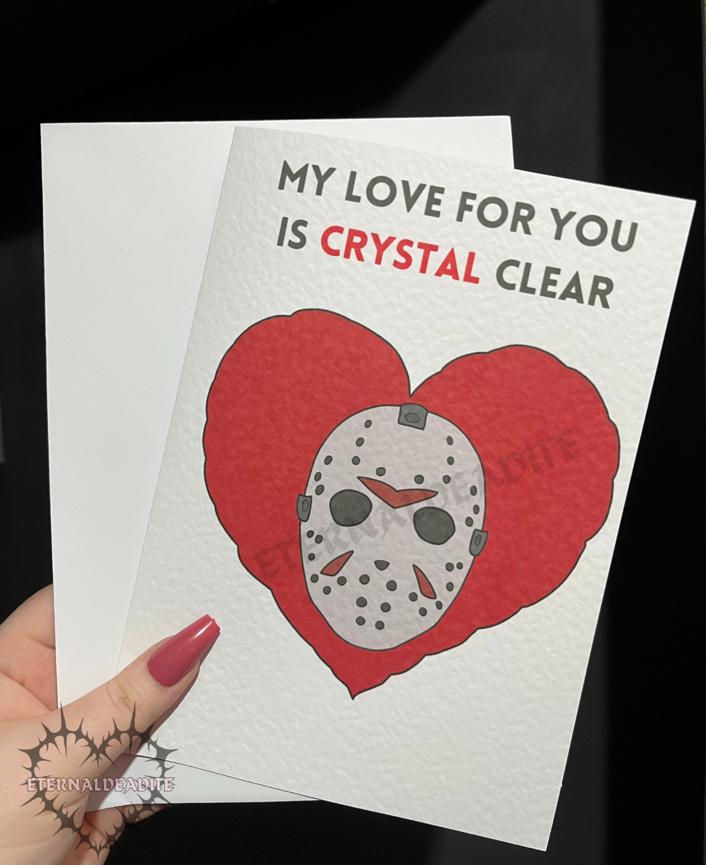 My Love For You Is CRYSTAL Clear Card
