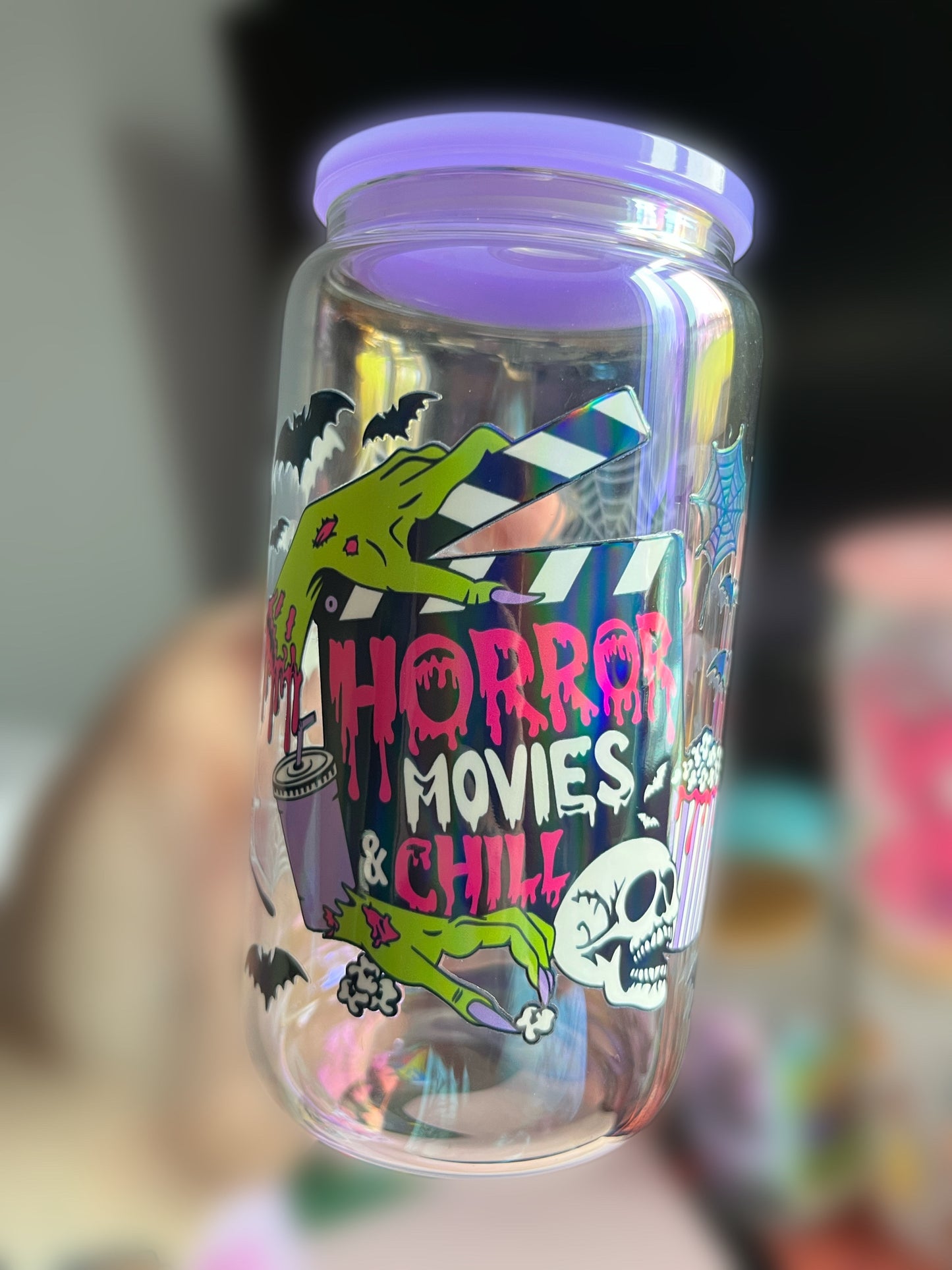 Horror Movies & Chill Glass Cup Preorder