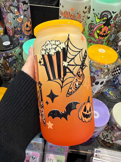 Scary movie season Glass Cup