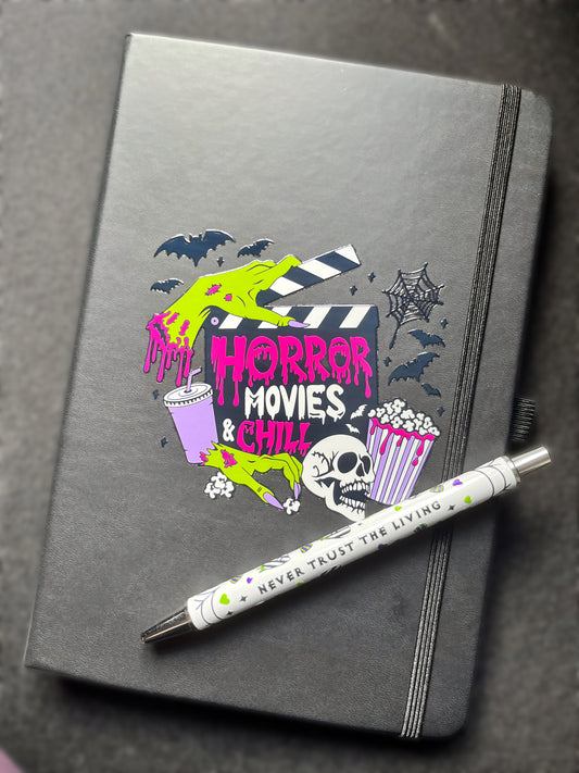 Horror Movies Notebook & Pen