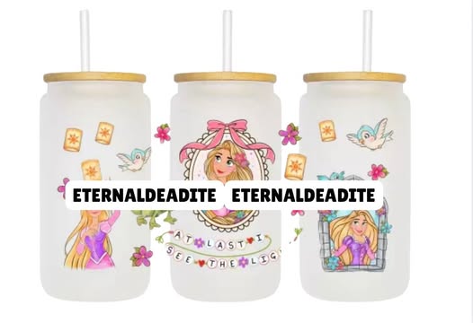 Let Down Your Hair Glass Cup