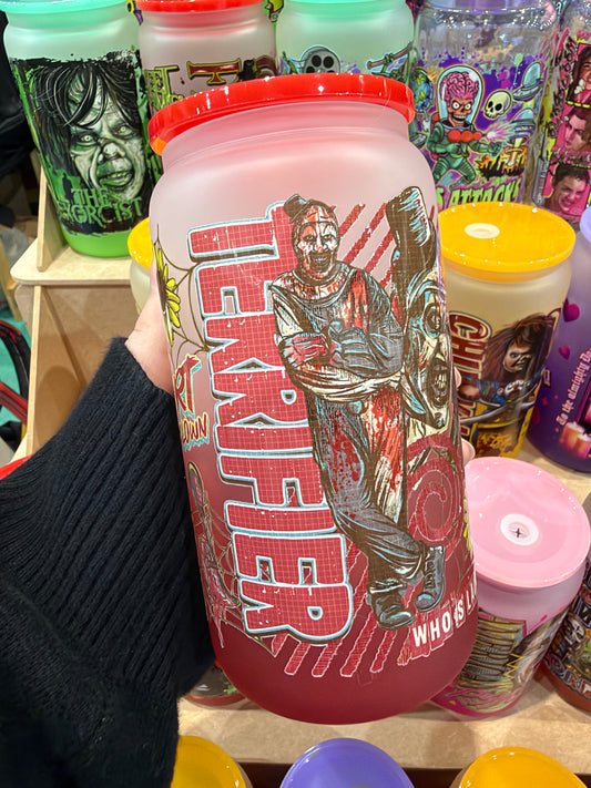 Art The Clown Glass Cup