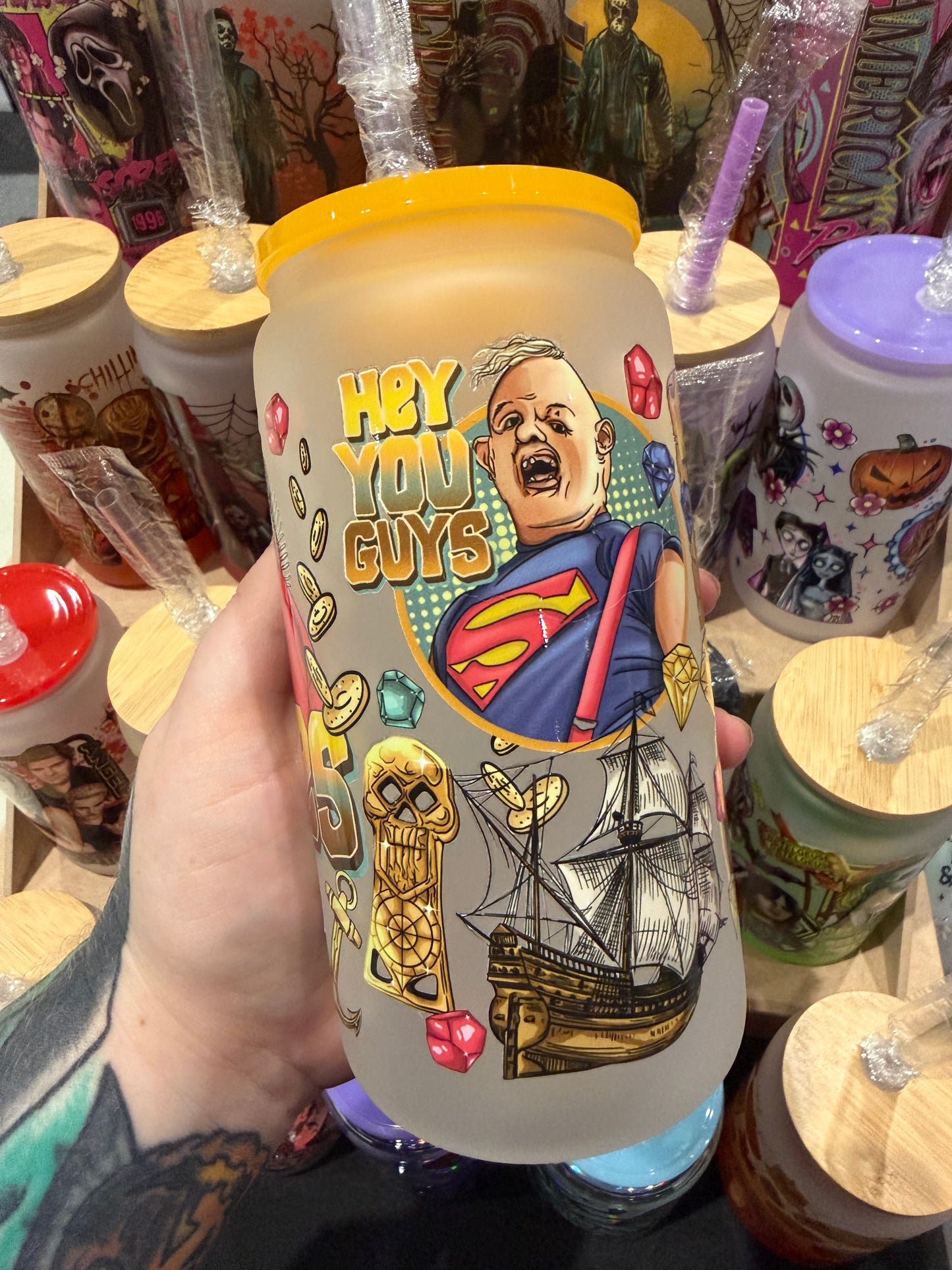 Goonies Glass Cup